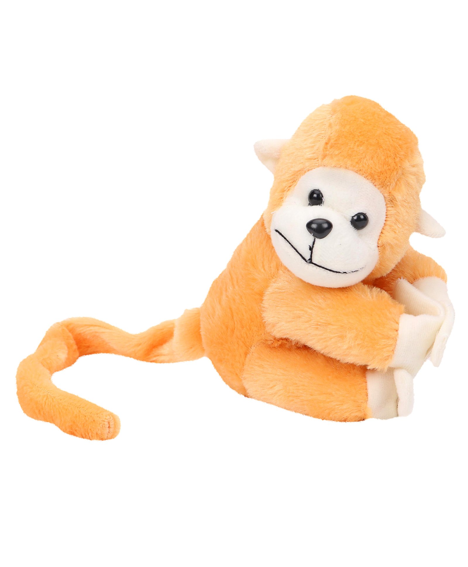 Playtoons Long Tail Monkey Soft Toy Light Orange - Height 15 cm-image-20