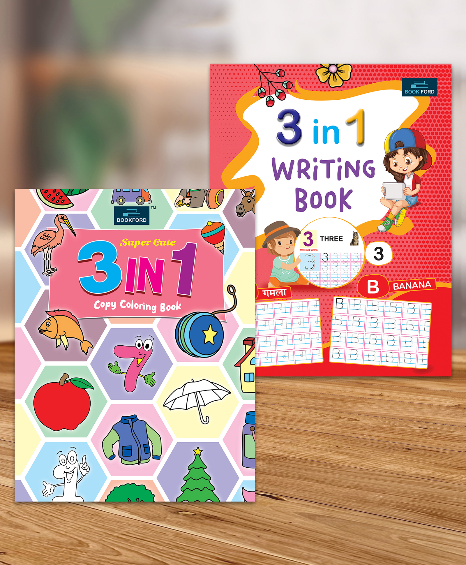 Super Cute 3 In 1 Copy Coloring And 3 In 1 Writing Book For Kids (Set Of 2)-image-15