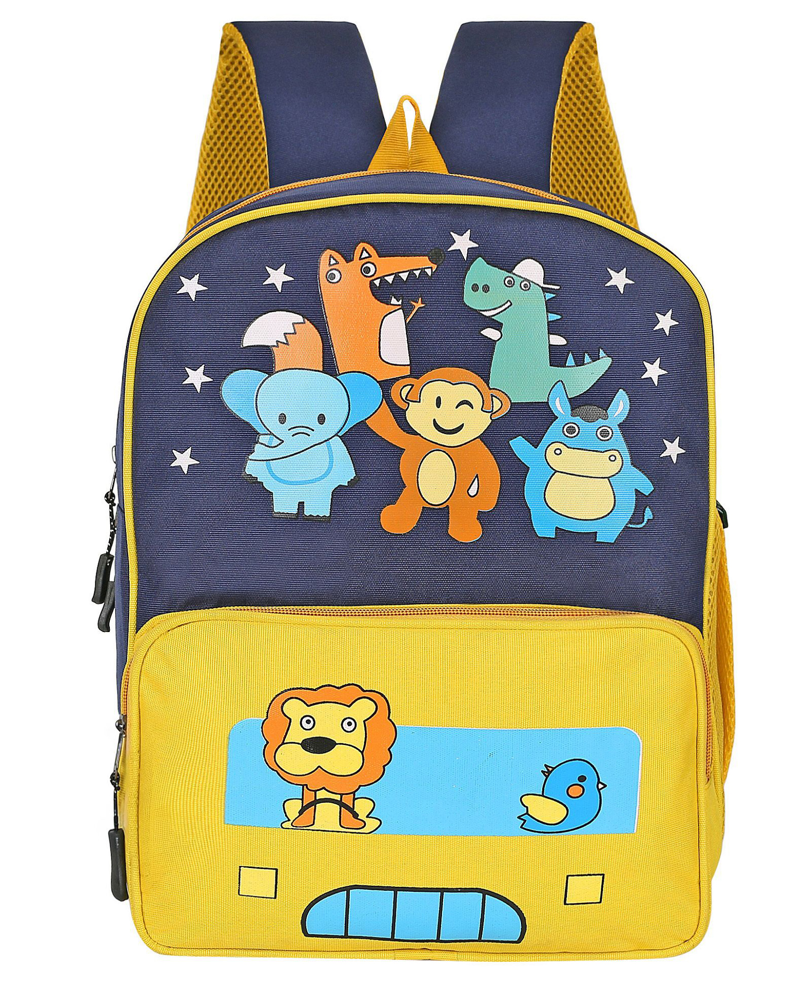 Frantic Premium Quality Soft design PU Yellow ZooBag Bag for Kids-image-23