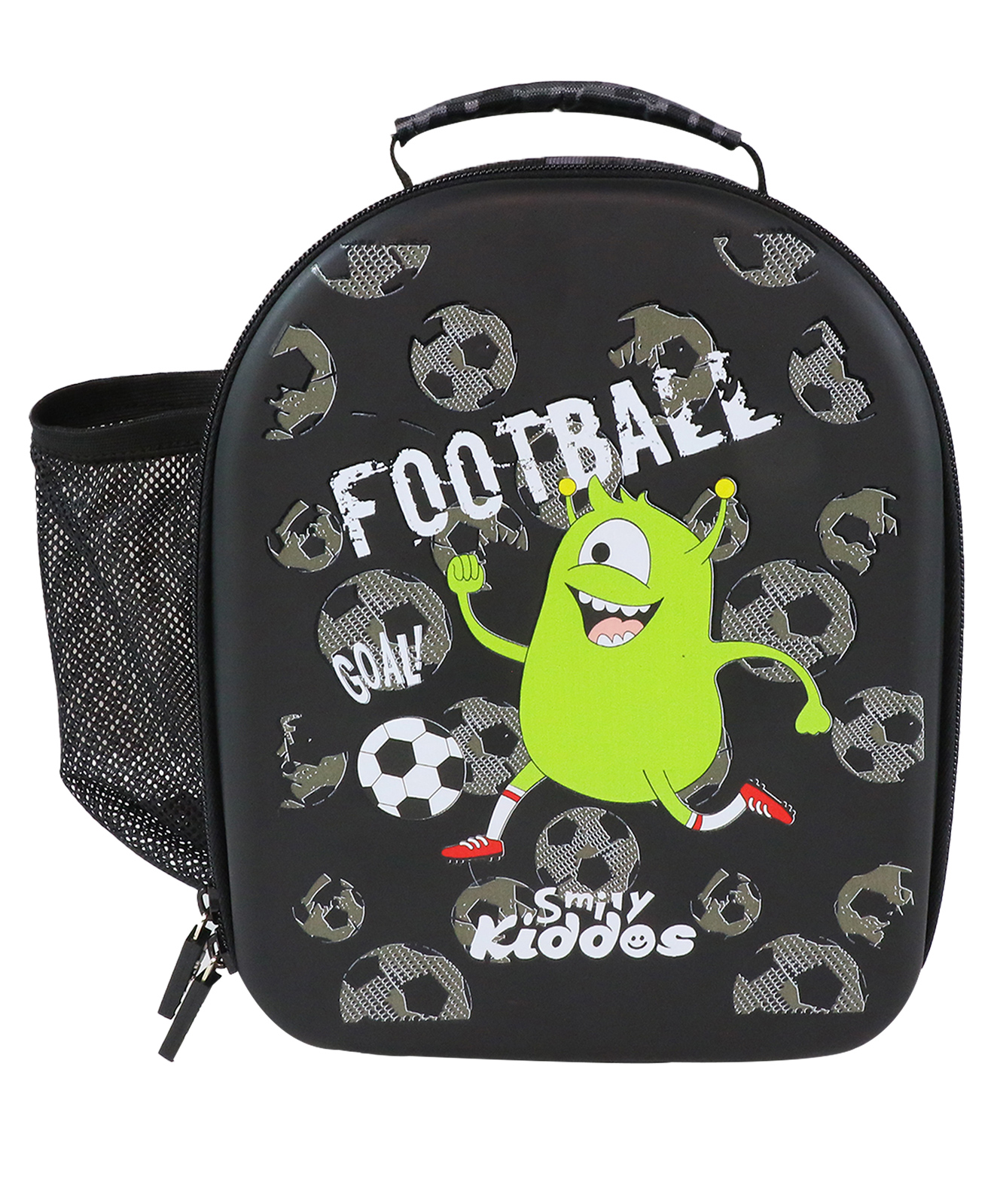 Smily Kiddos Eva Preschool Bag Alien theme  Black- 9.8 Inch-image-20