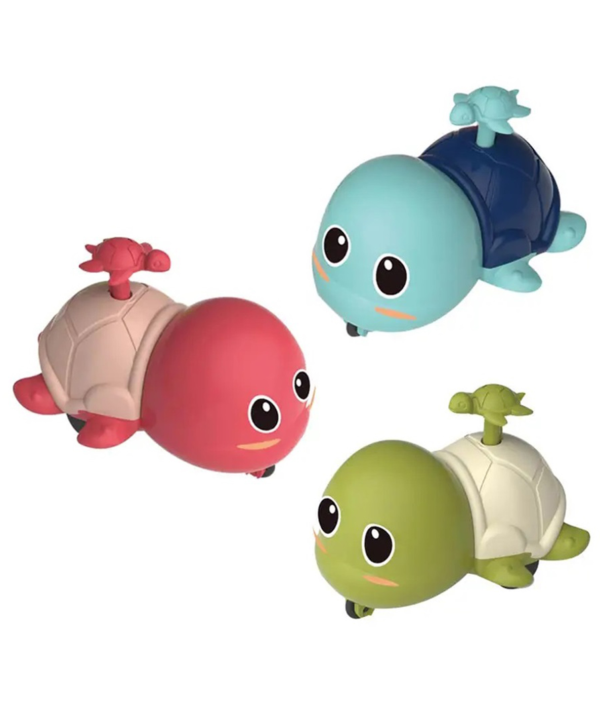 ADKD Press to Go Inertial Cute Turtle Toy for Kids Pack of 3- (Color May Vary)-picture-32
