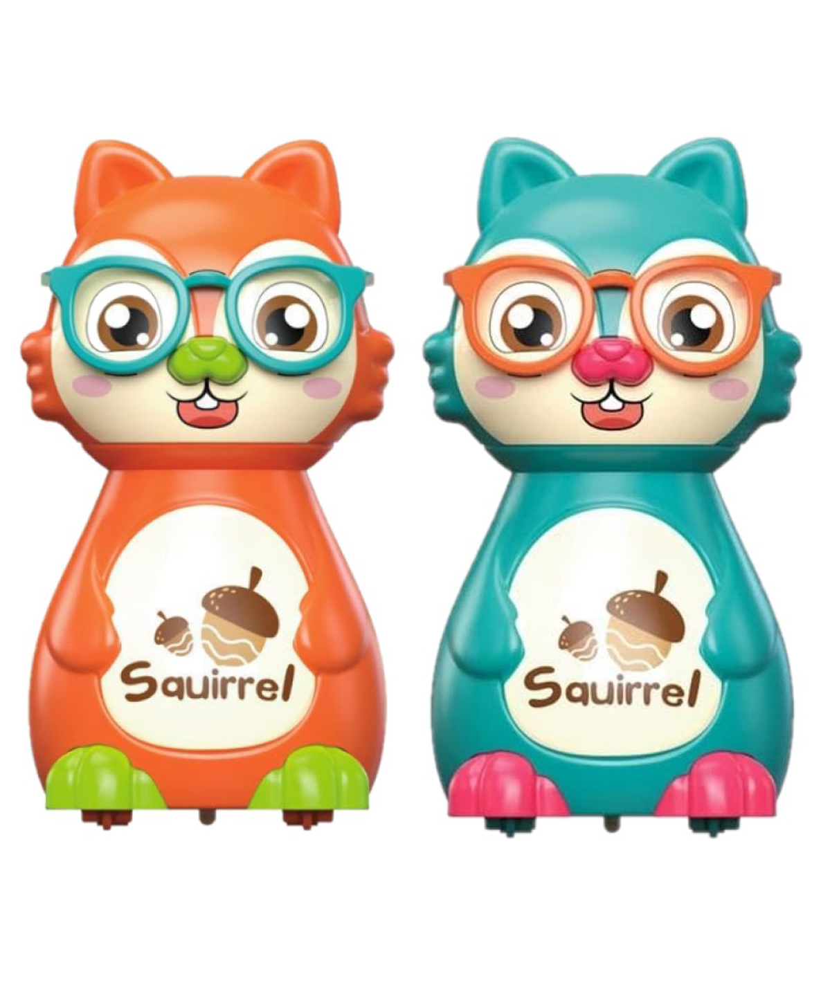ADKD Press to Go Inertial Cute Squirrel Toy for Kids Pack of 2- Color May Vary-picture-36