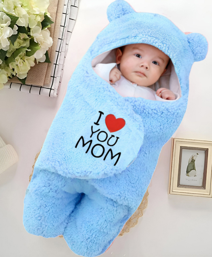 Brandonn Wearable Baby Swaddle Blanket Pack of 1 , Sky blue-image-43