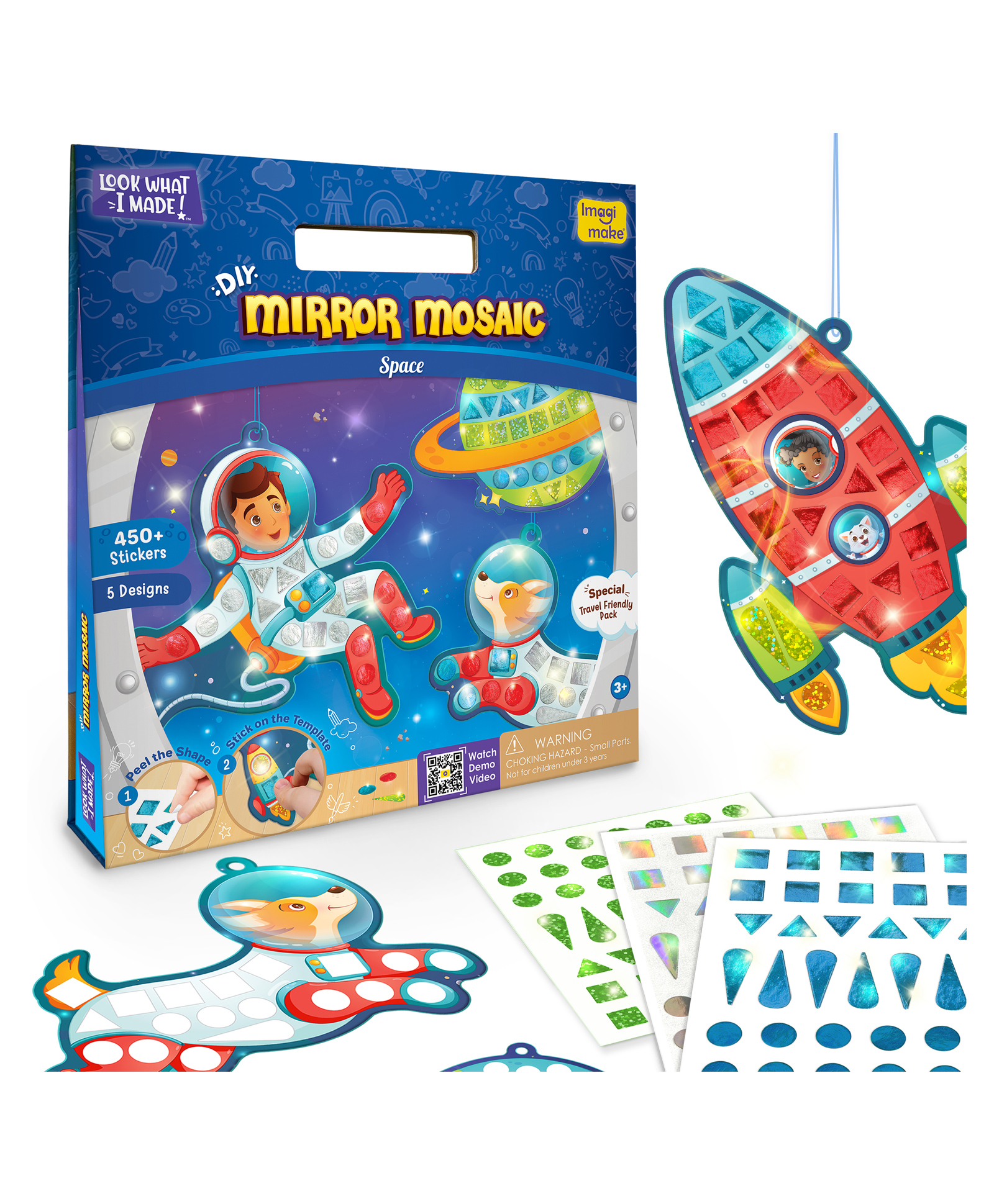 imagimake Imagi Make Mirror Mosaic Space Theme - Multicolour-picture-14