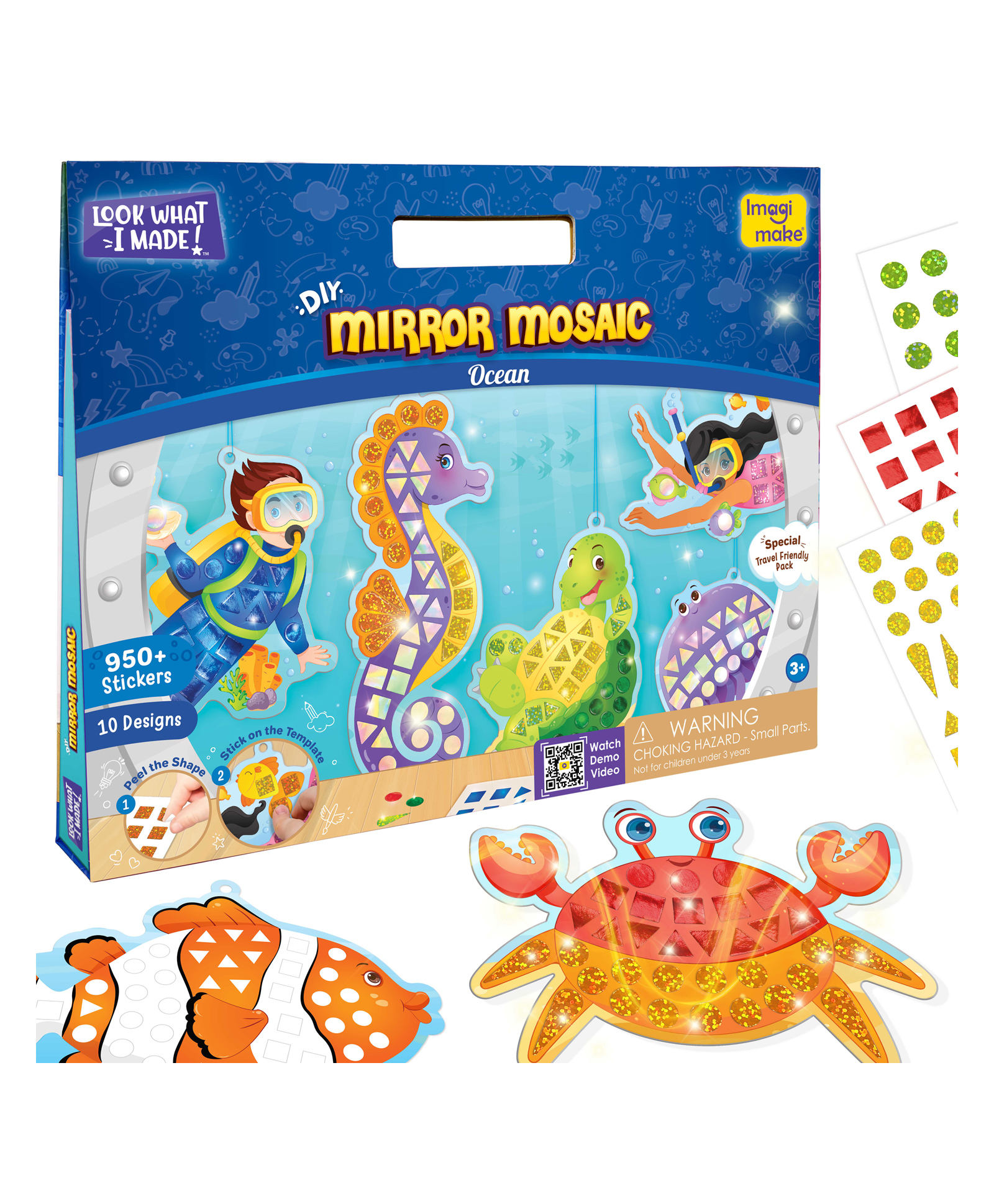 imagimake Imagi Make Mirror Mosaic Ocean DIY Kit - Multicolour-picture-23