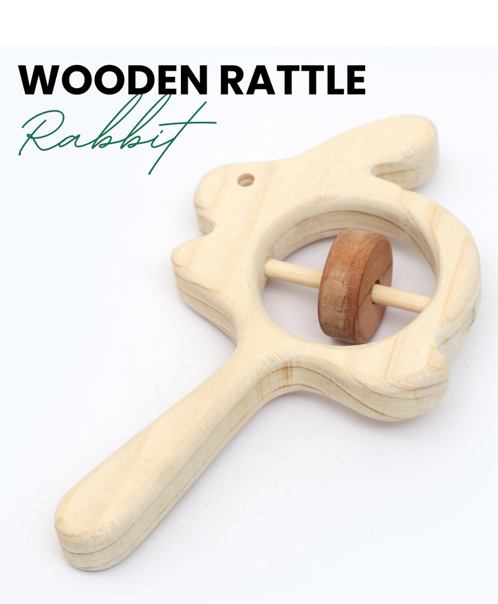 opa toys Wooden Rabbit Rattle(1 Piece)-picture-18