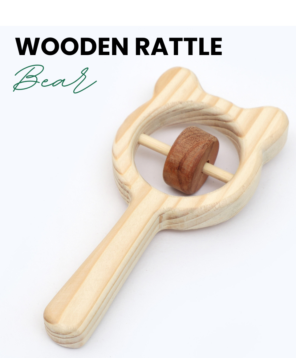 Wooden Bear Rattle (1 Piece)-image-9