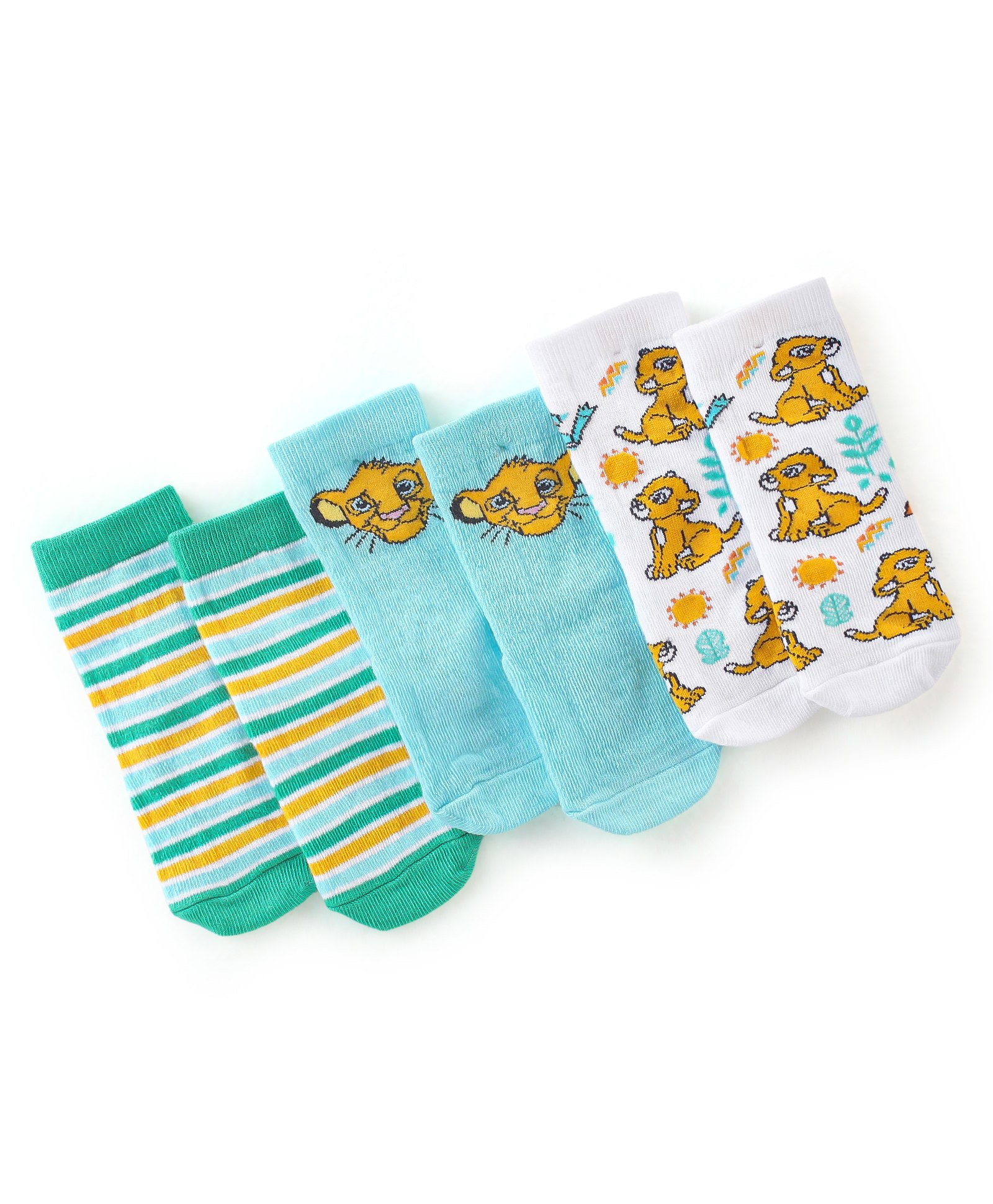 Cute Walk by Babyhug Disney Non Terry Anti-Bacterial Ankle Length Lion King Graphics Pack of 3- Multicolor-image-17