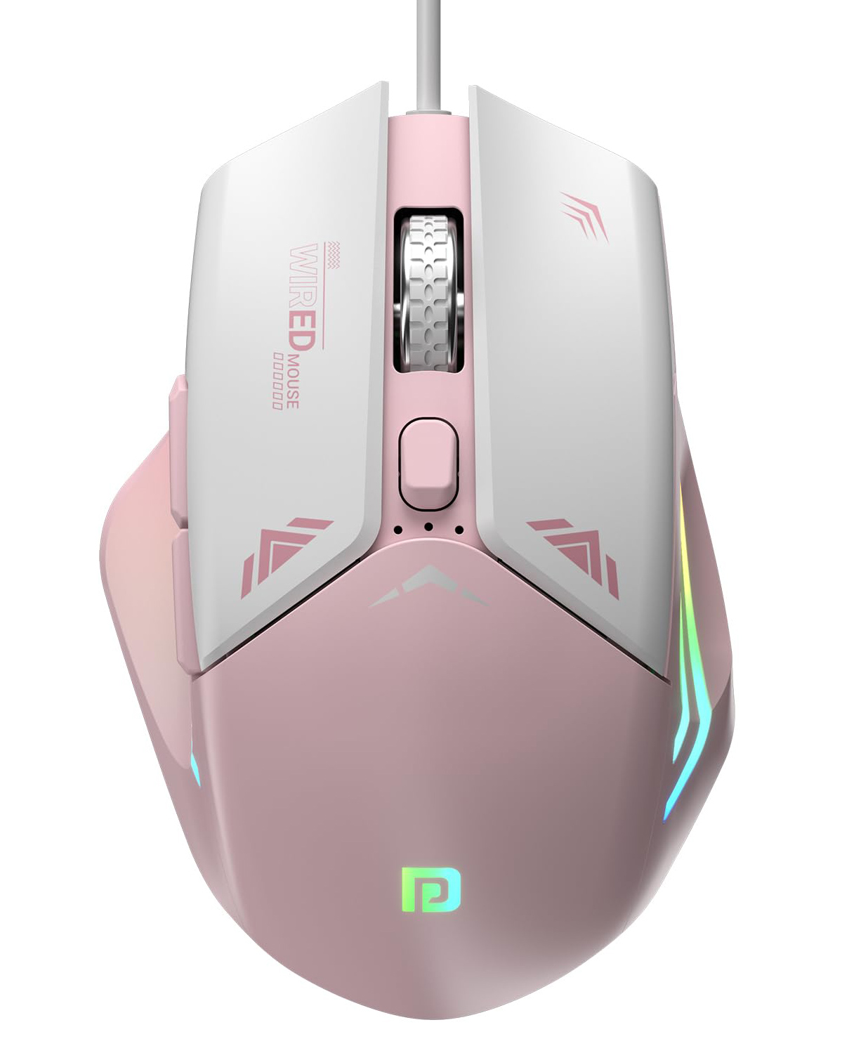 Portronics POR-2042 Vader Wired Gaming Mouse with 6 Buttons and Ergonomic Design-Pink-image-9