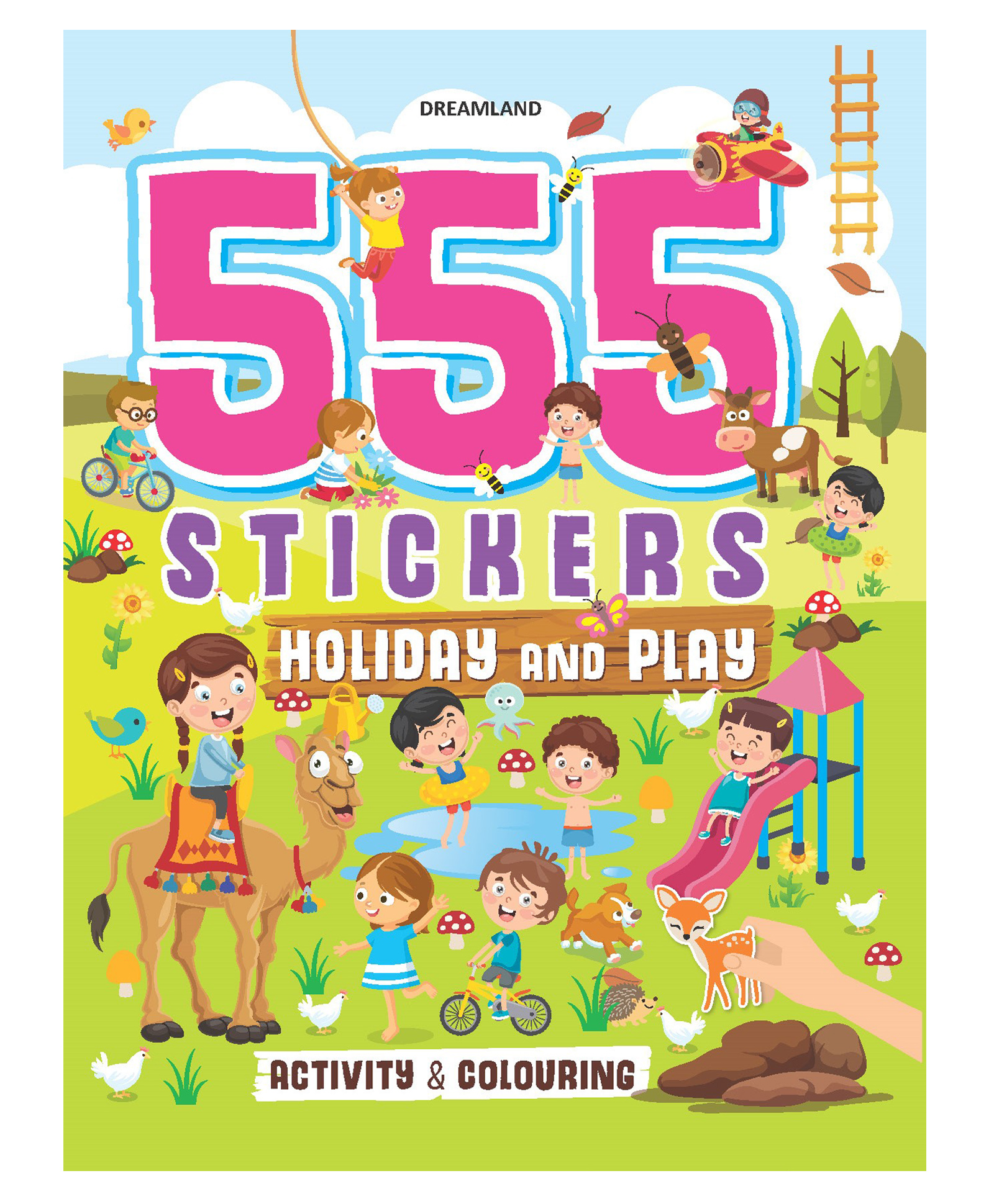555 Stickers Holiday and Play Activity & Colouring Book - English-image-3
