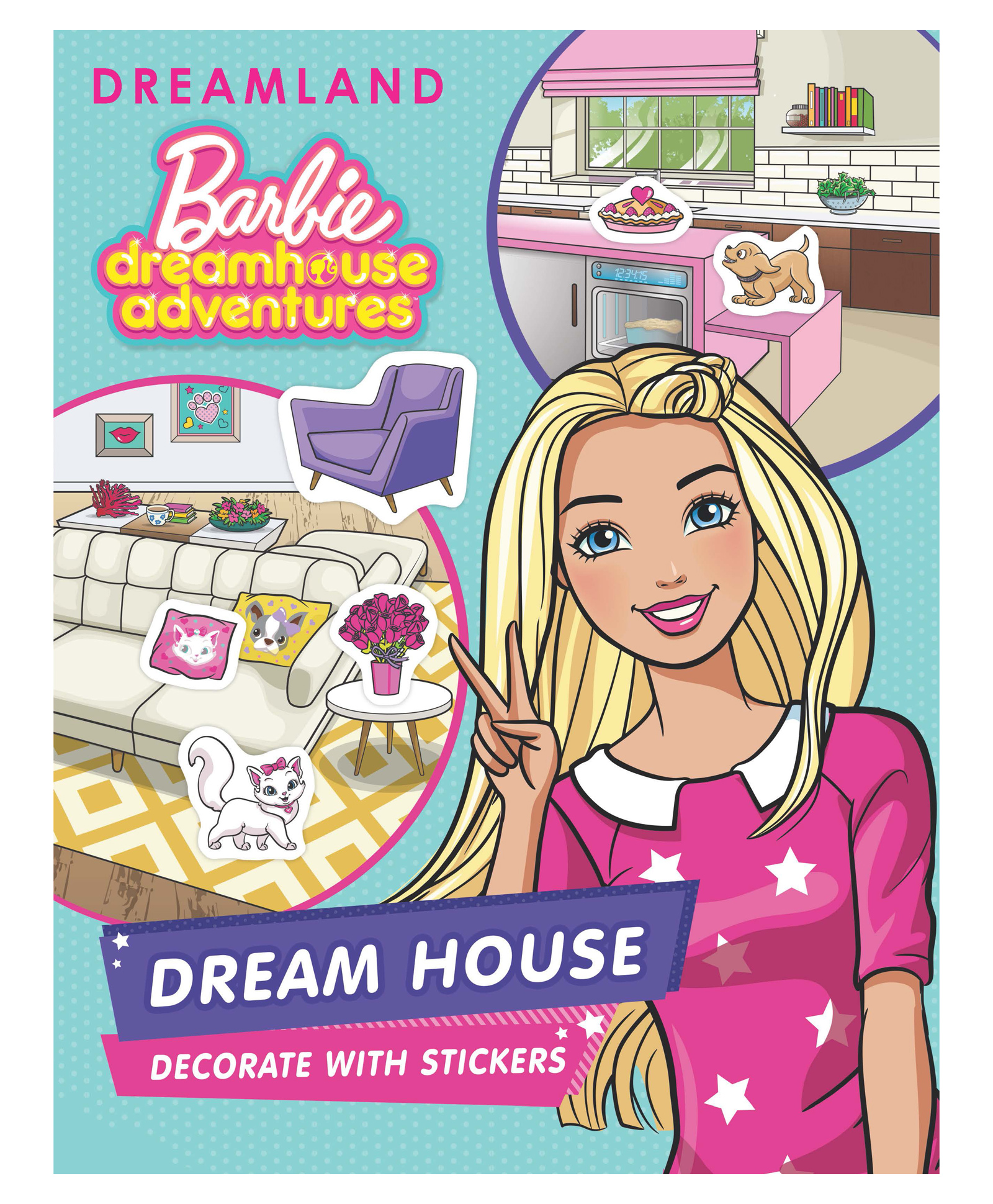 Barbie Dreamhouse Adventures Dream House Decorate with Stickers - English-image-32