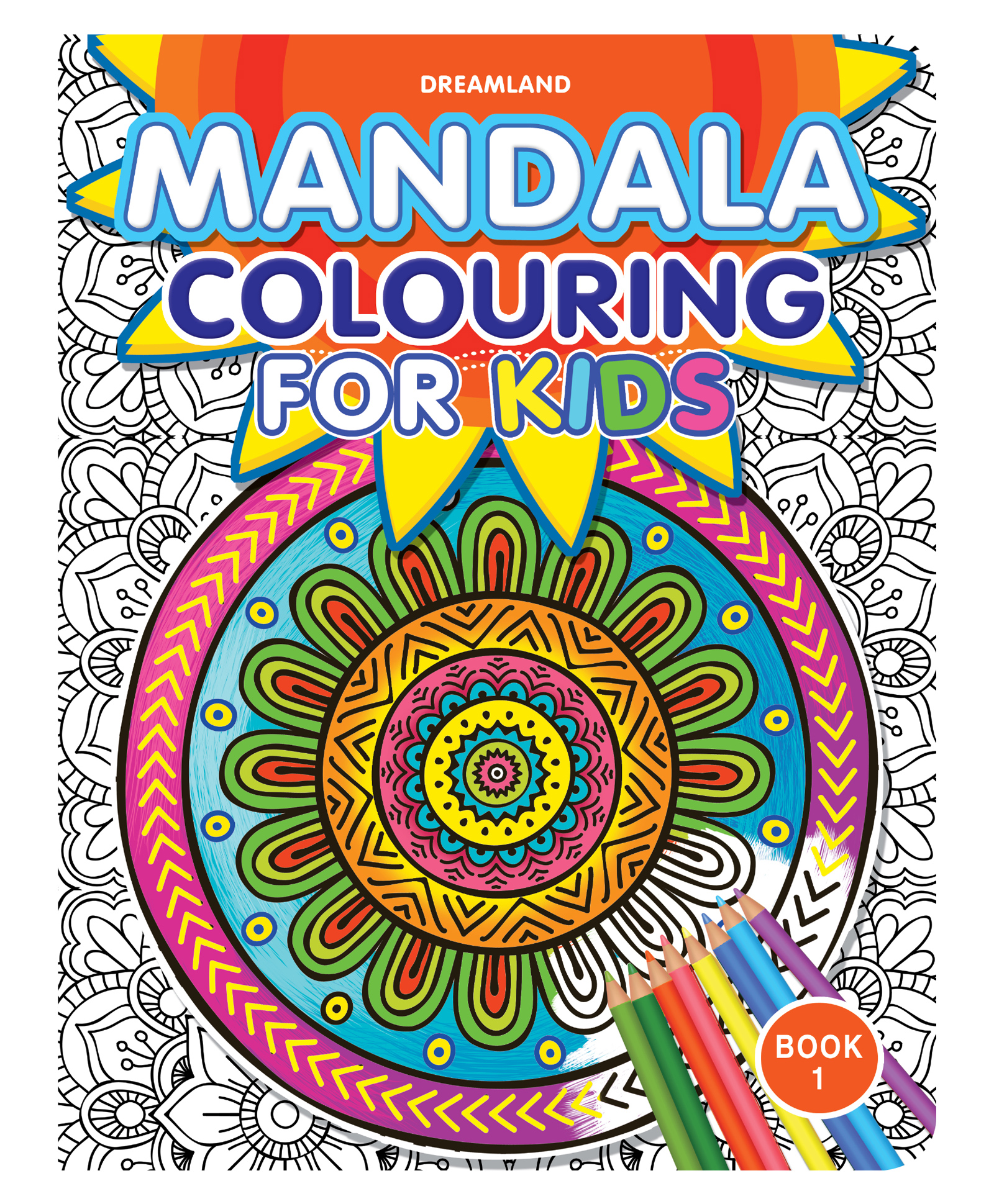 dreamland publications Mandala Colouring for Kids Book 1 - English-picture-12
