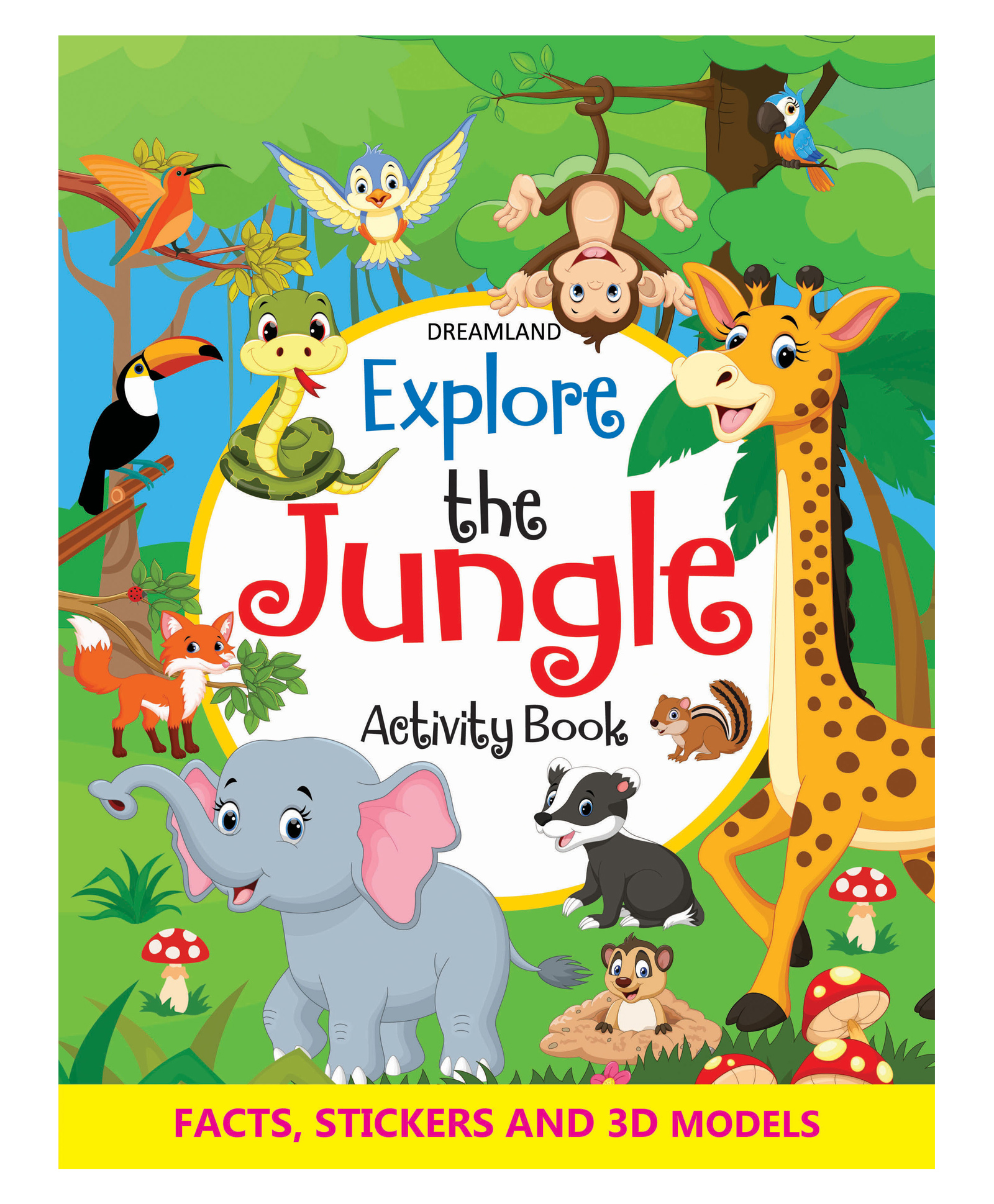 Explore the Jungle Activity Book with Stickers and 3D Models-image-8