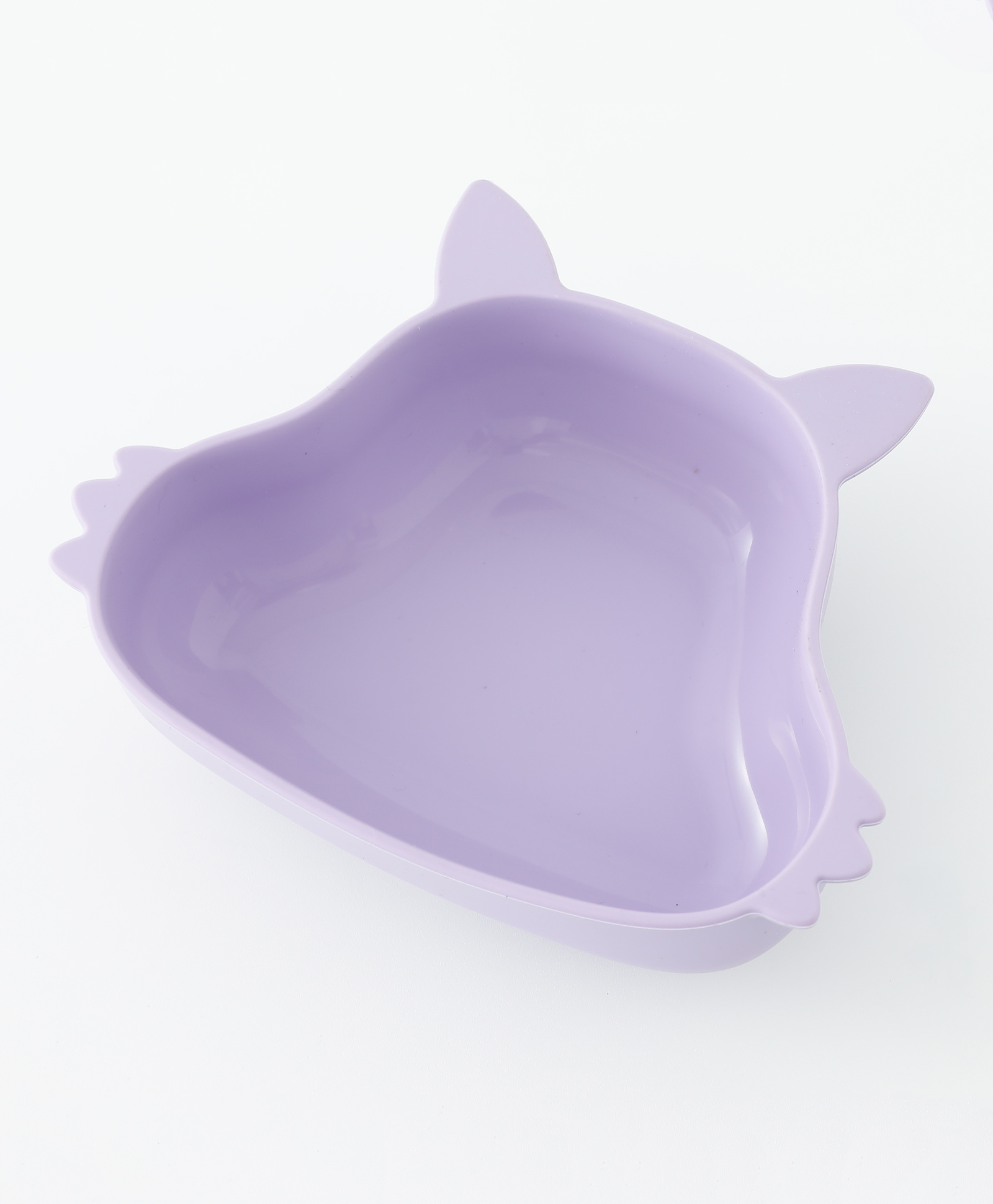 Silicone Bowl With Suction Base Feeding Bowl Fox Shape - Purple-image-5