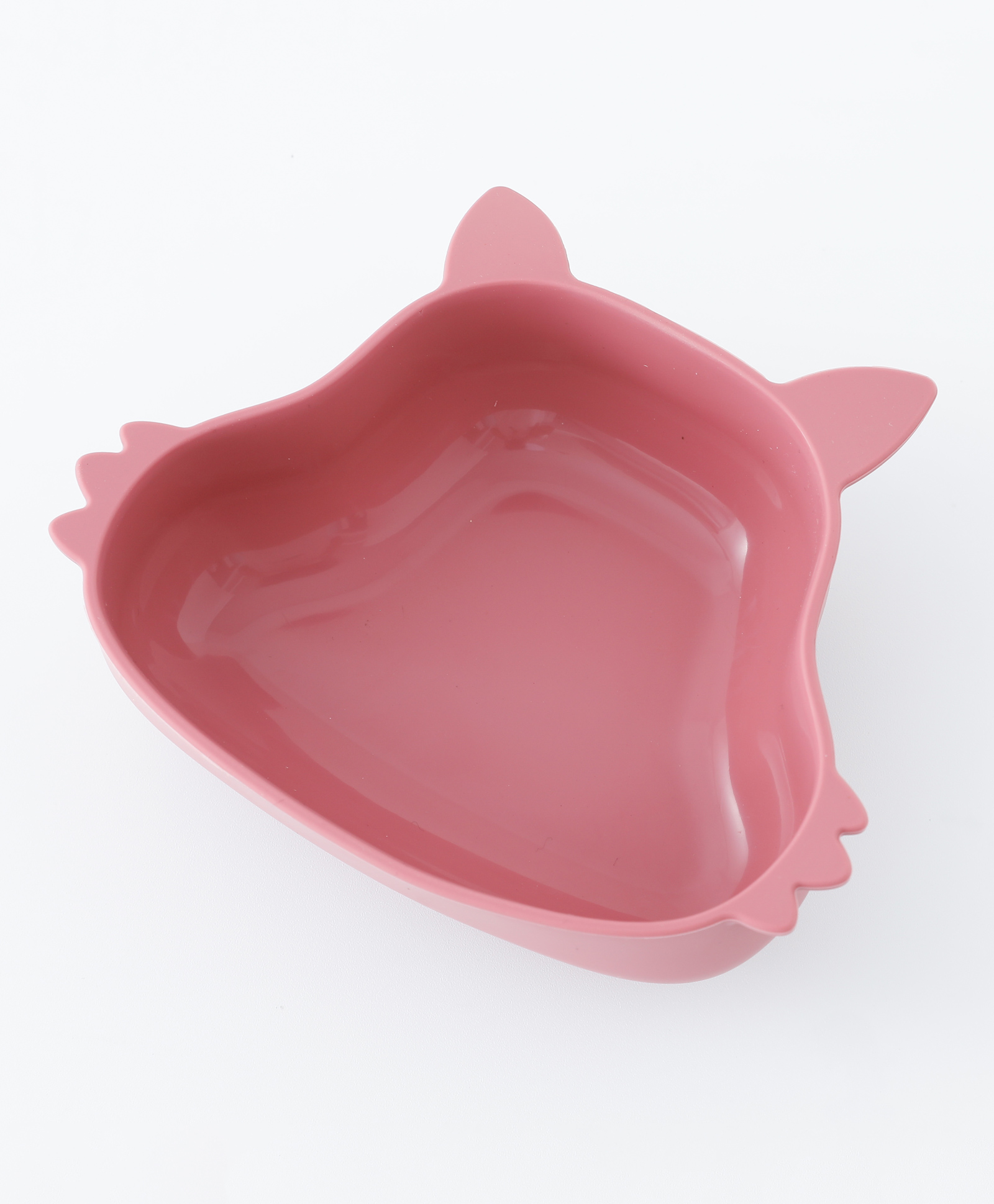 Silicone Bowl With Suction Base Feeding Bowl Fox Shape - Wine Red-image-47