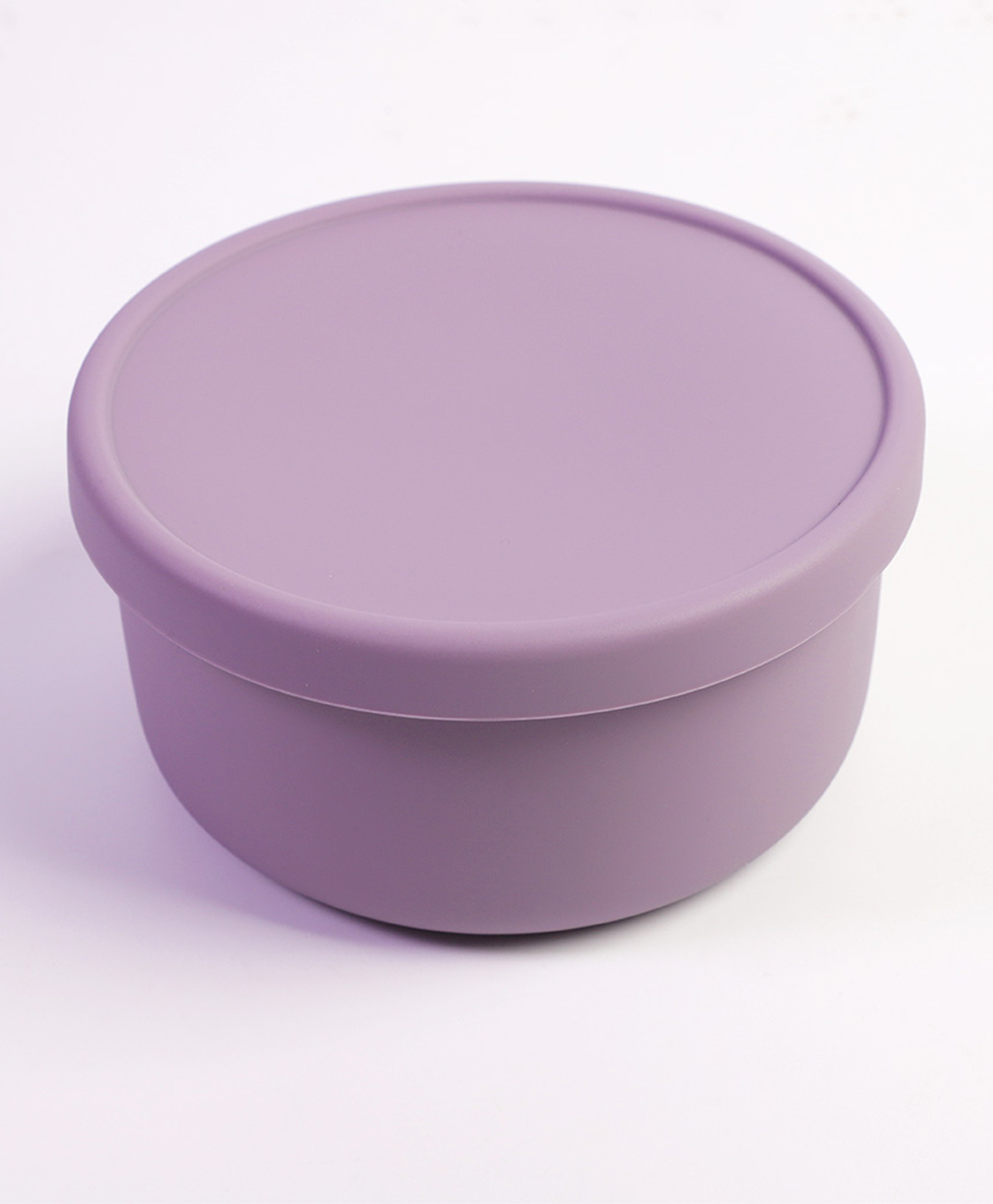 fab n funky Round Shape 100% Silicone Bowl with Lid - Purple-picture-25