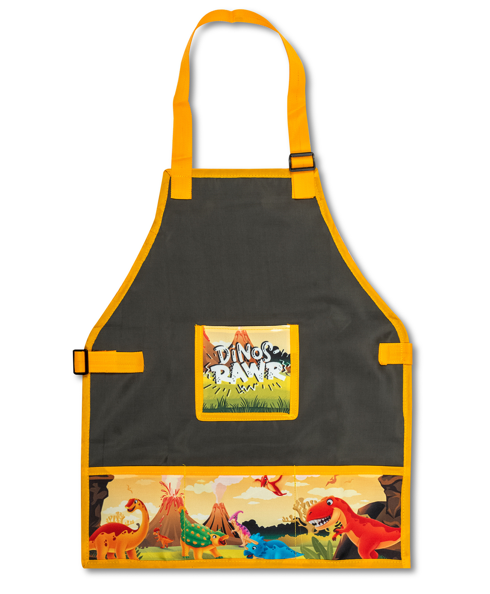 Echo Boomers Print Multipurpose Kids Waterproof Washable Apron with 4 pockets for Cooking Art Painting and School - Pack of 1-image-21