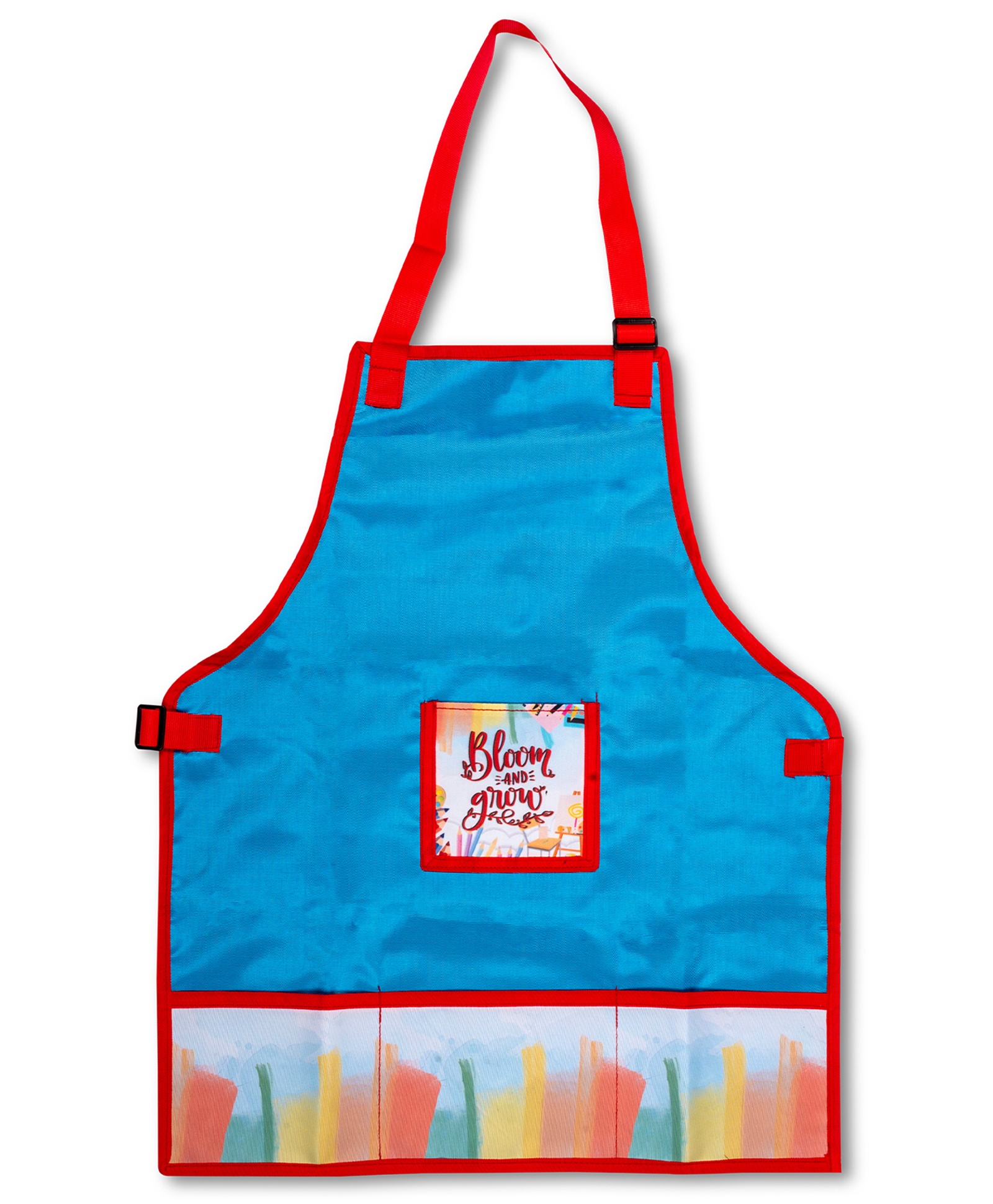 Echo Boomers Blue Multipurpose Teens Waterpoof Washable Apron with 4 pockets for Cooking Art Painting and School - Blue-image-45