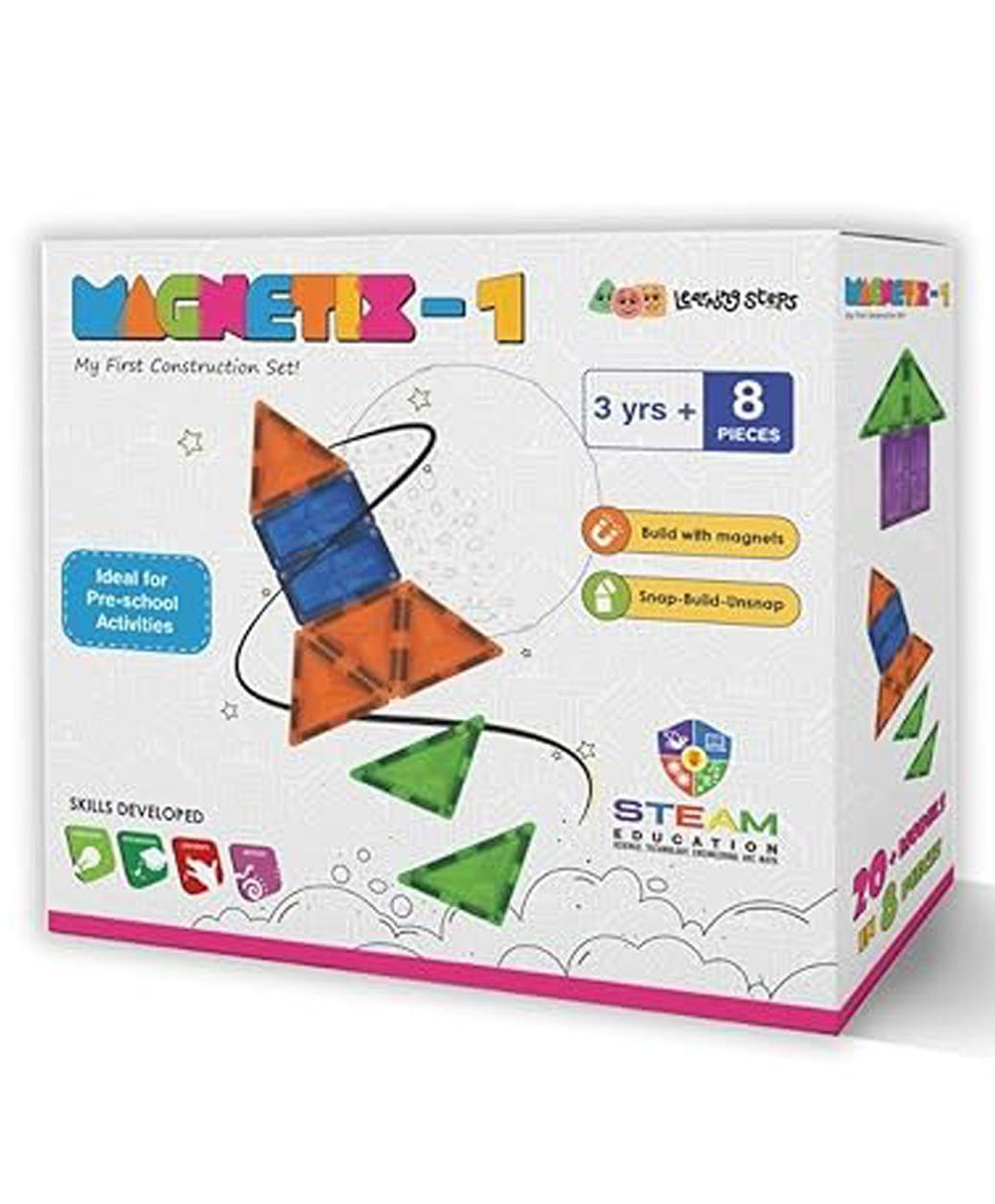 zephyr MAGNETIX 1 Magnetic Construction Set - 8 Pieces-picture-14