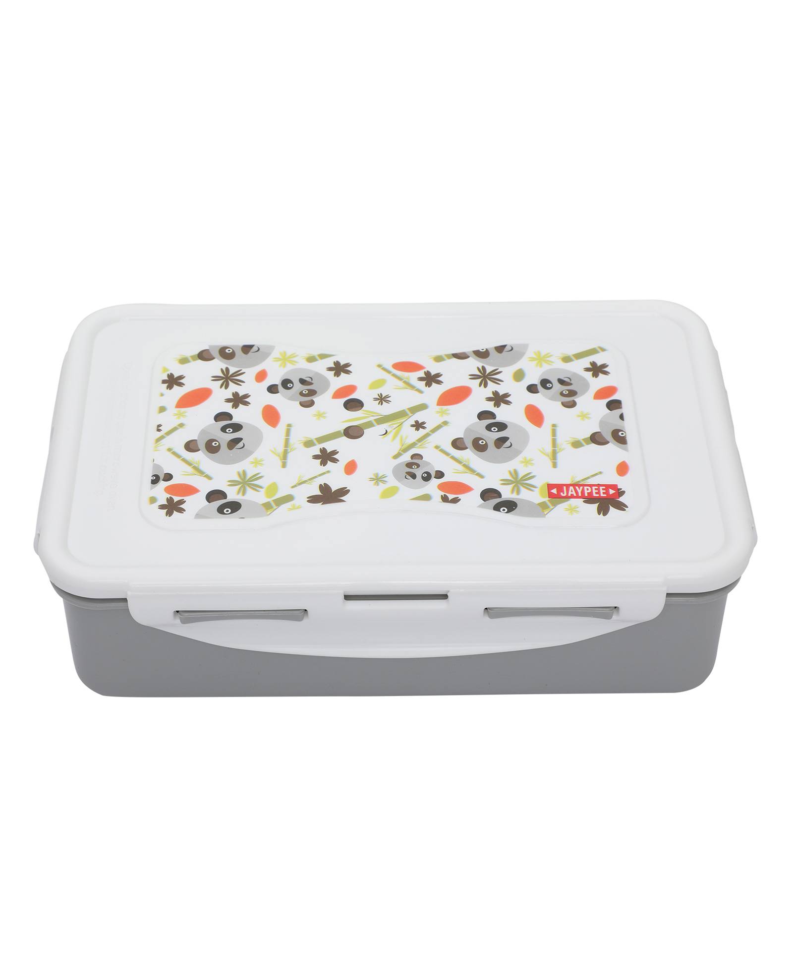 JAYPEE Nuter Butter Plastic 2 Container Lunch Box with Spoon |Leakproof Tiffin box with Silicon Seal - Grey -  1100 ml for school Kids , Girls & Boys-image-10