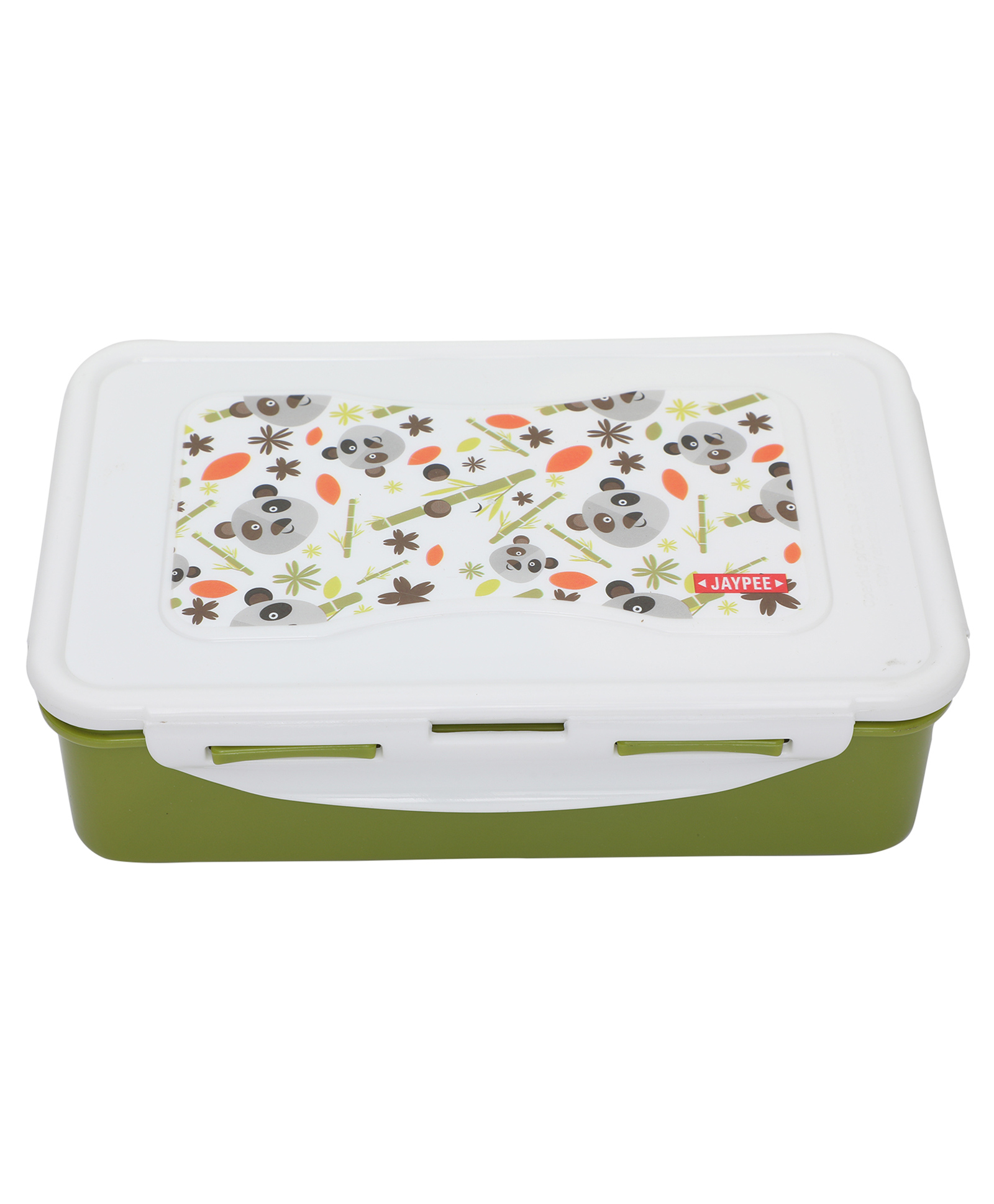 JAYPEE Nuter Butter Plastic 2 Container Lunch Box with Spoon |Leakproof Tiffin box with Silicon Seal - Green -  1100 ml for school Kids , Girls & Boys-picture-17