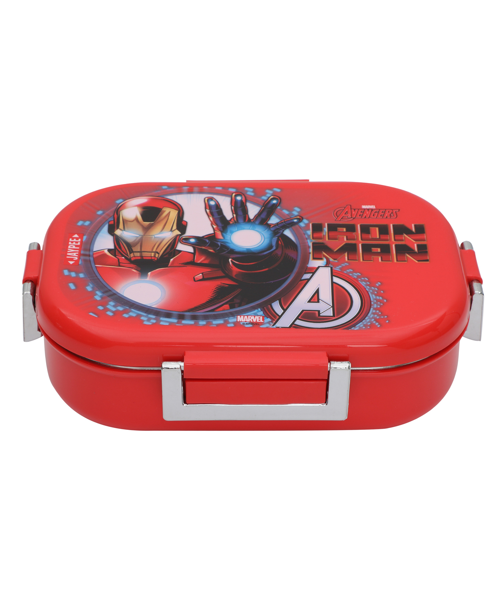 JAYPEE Stainless Steel Insulated Lunch Box Topsteel Iron Man - Red, 600 ml - Suitable for school Kids-image-37