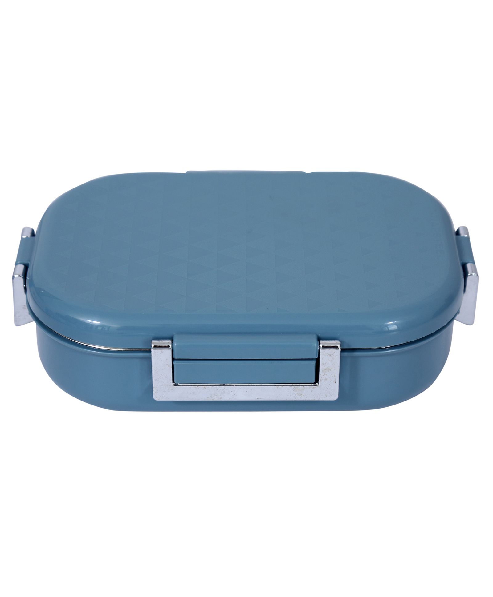 Jaypee Stainless Steel Insulated Airtight Snapsteel Leak Resistant Lunch Box with Spoon for School Kids , 650 ml , Blue-image-29