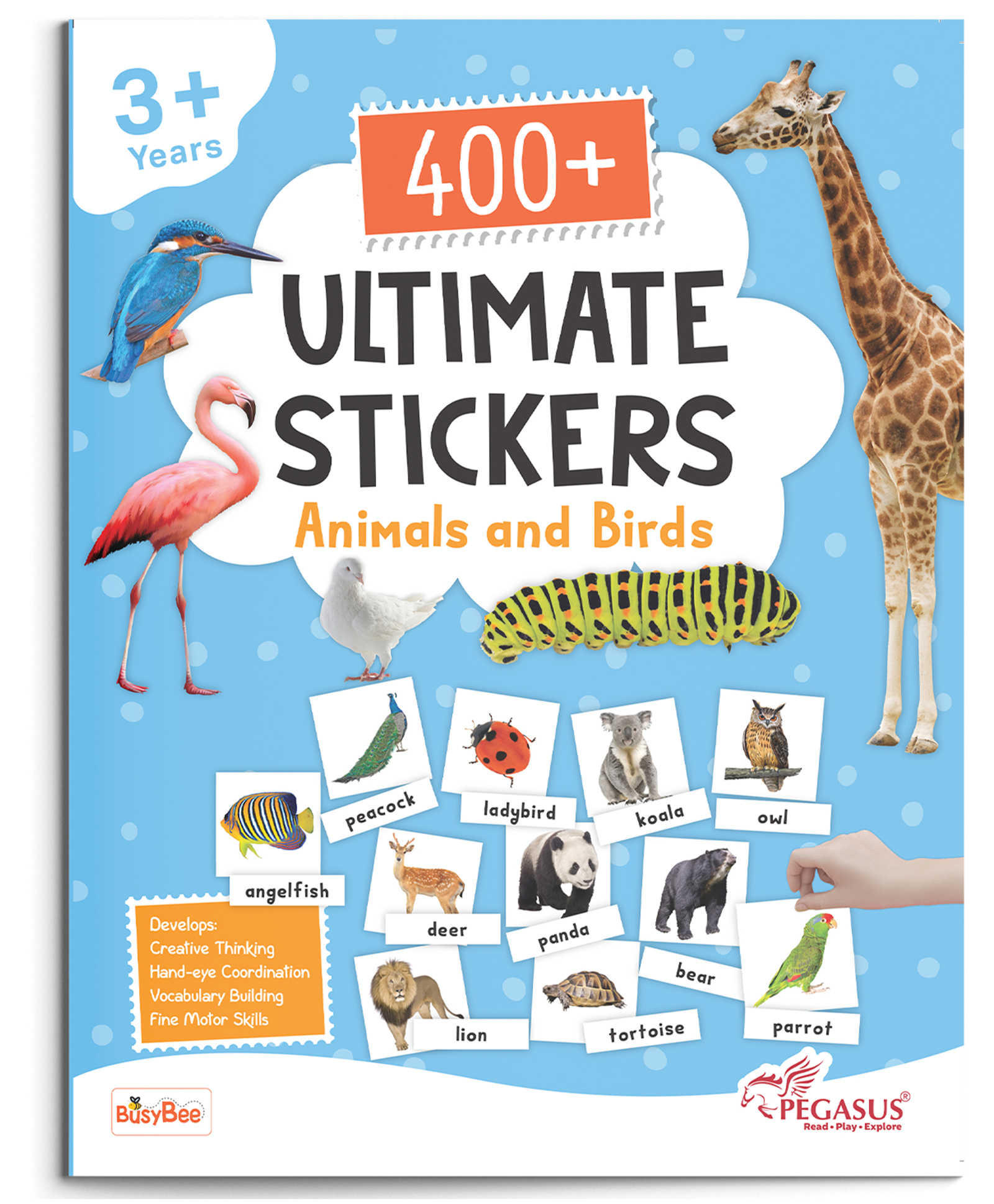 400+ Ultimate Stickers Book - Animals and Birds for 3+ Years Kids-image-38