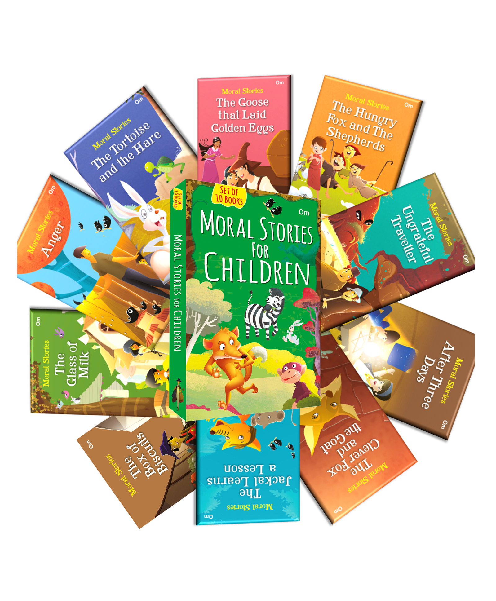 Moral Stories for Children Books Pack of 10 - English-image-46