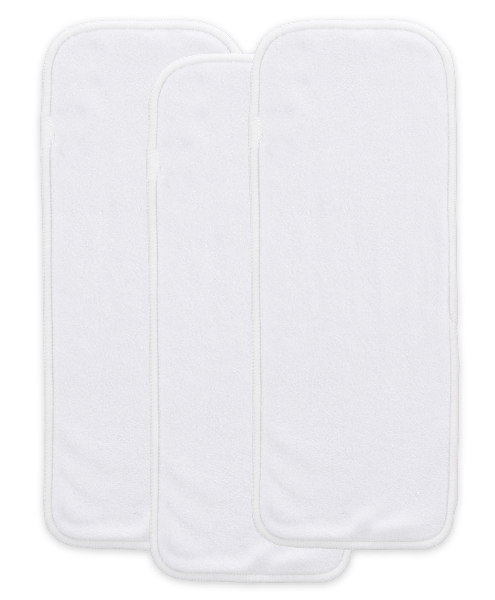 Baby Resusable Cotton Pocket Diaper Inserts - White - 0-24 Months - Pack of 3