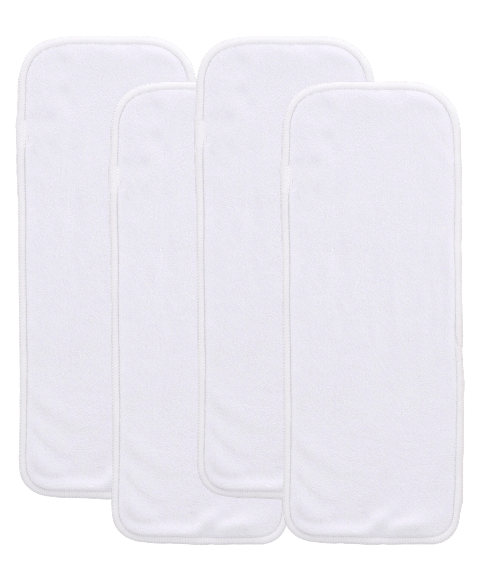 Baby Resusable Cotton Pocket Diaper Inserts - White - 0-24 Months - Pack of 4-image-2