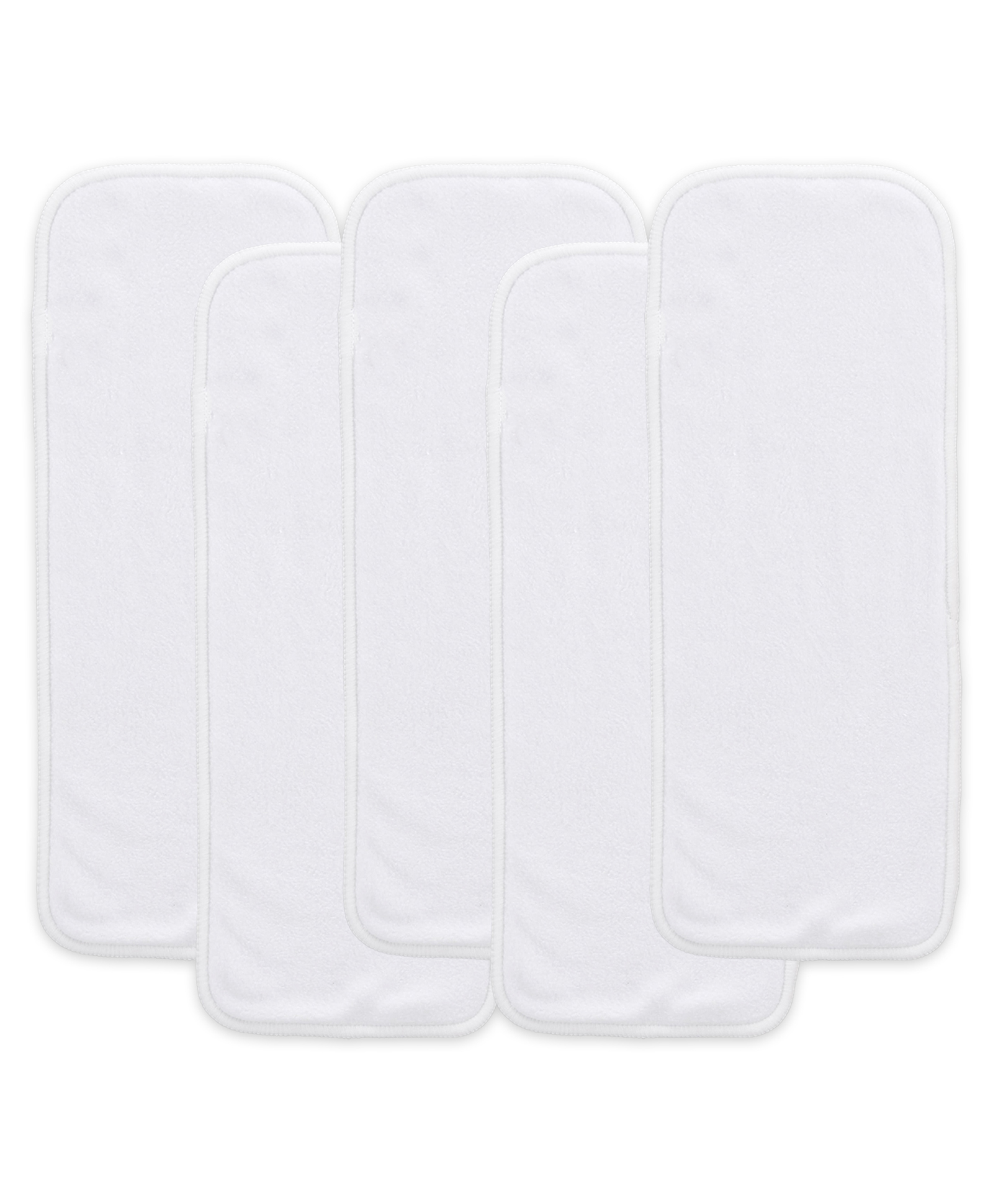 Baby Resusable Cotton Pocket Diaper Inserts - White - 0-24 Months - Pack of 5-image-11