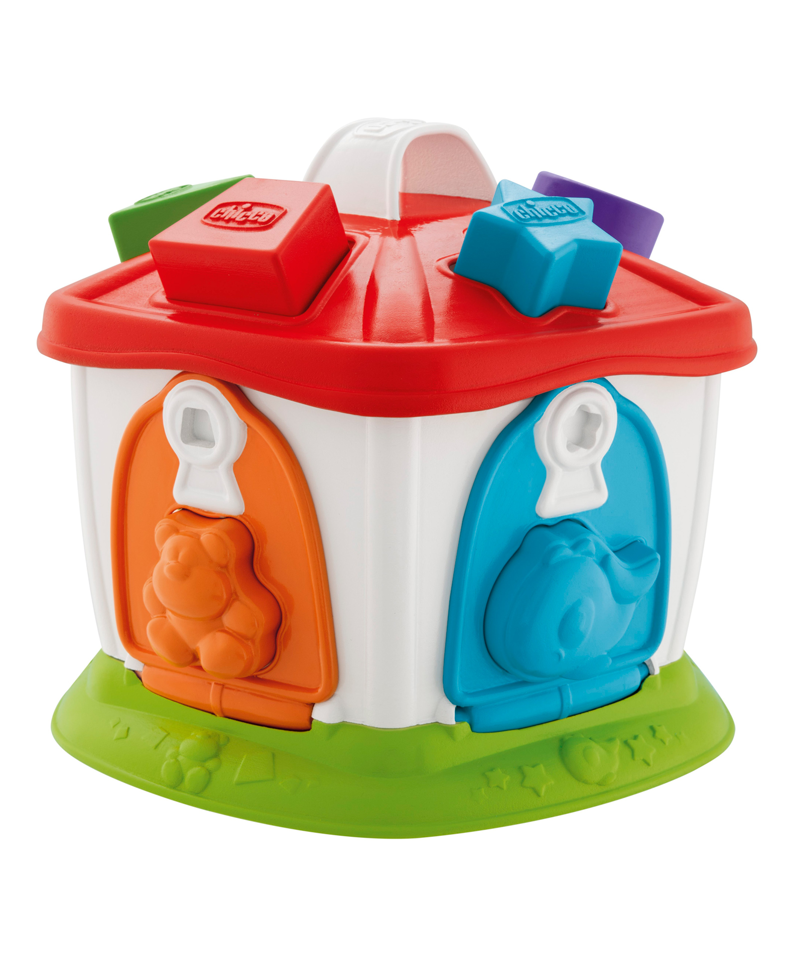 Chicco Toy Animal Cottage Smart2Play India Shape Sorter Toys 15 Pieces - Multicolor-image-0