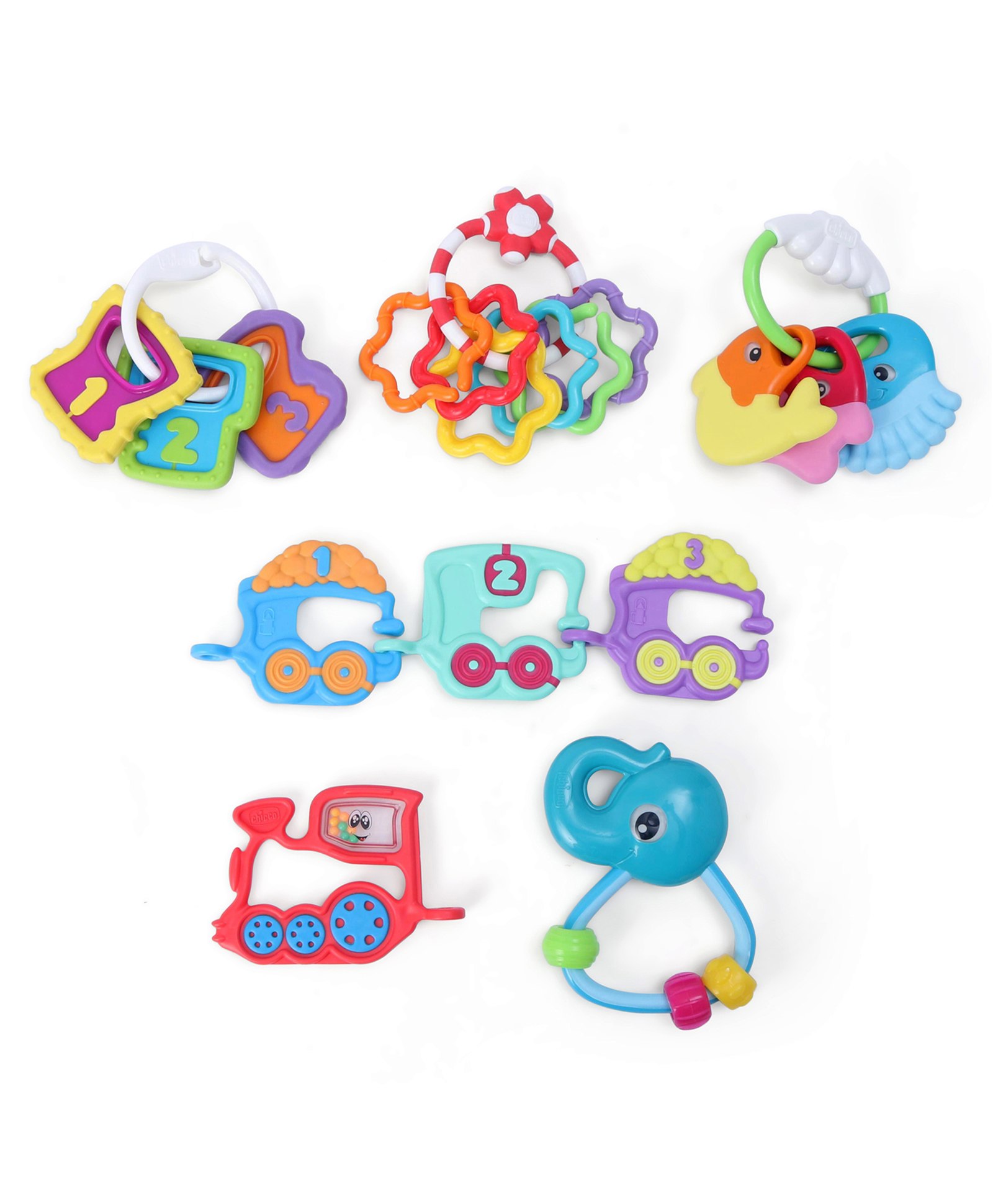 Chicco Play & Grow Teether & Rattle Set Pack of 5- Multicolor-image-14