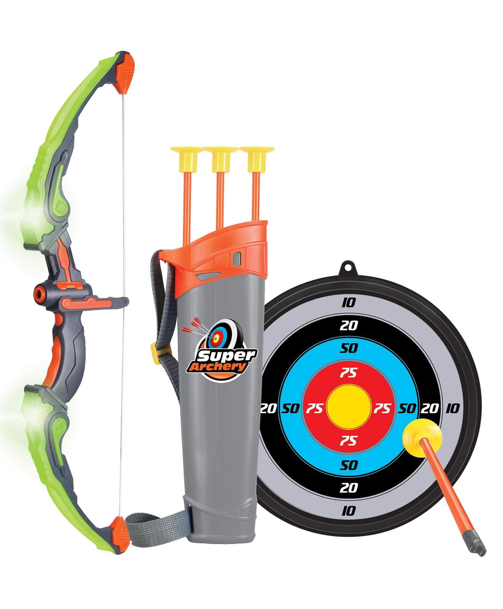 Azhari 881- 24A sports and archery bow and arrow kit led  with dart board  for girls and boys-image-1