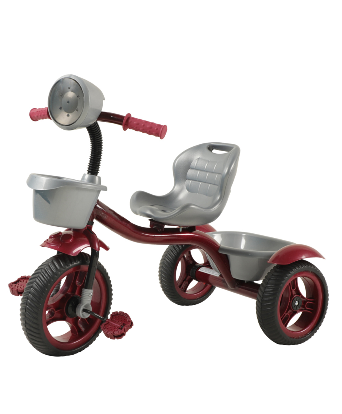 JoyRide Speedo Tricycle-Trike with Dual Storage Basket for Kids with Music and Light - Boys & Girls Age 2 to 4 Years Tricycle - Maroon-picture-13