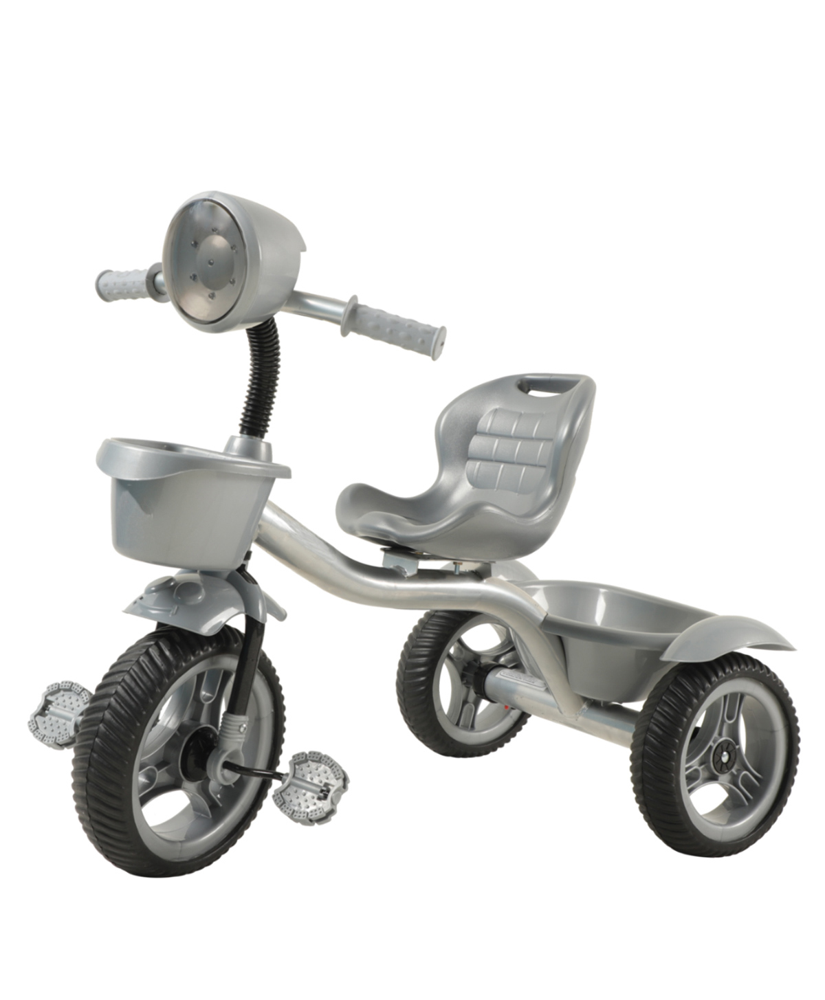 JoyRide Speedo Tricycle-Trike with Dual Storage Basket for Kids with Music and Light - Boys & Girls Age 2 to 4 Years Tricycle - Silver-picture-11