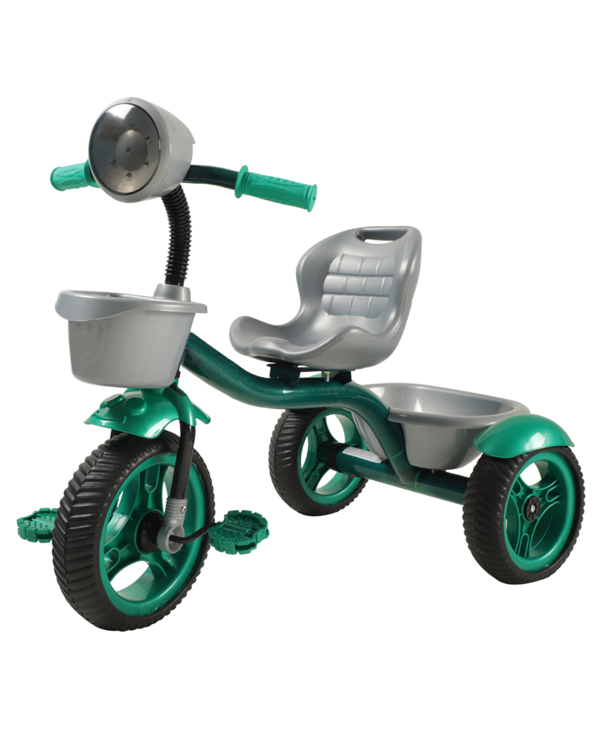 JoyRide Speedo Tricycle-Trike with Dual Storage Basket for Kids with Music and Light - Boys & Girls Age 2 to 4 Years Tricycle - Green-picture-19