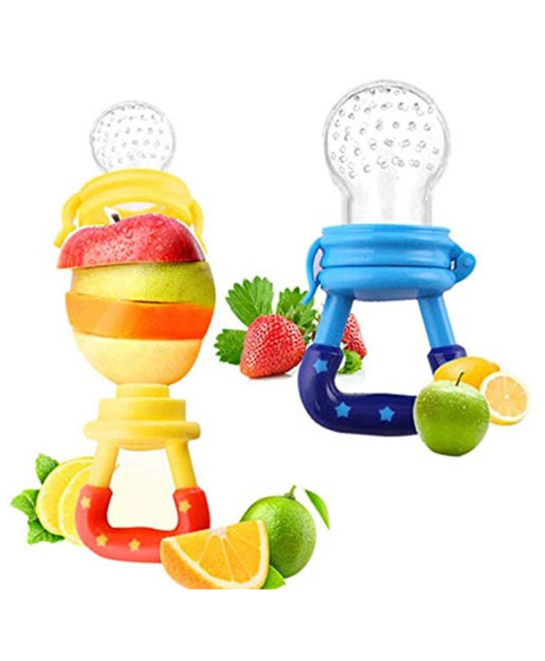 BabyGo Organic Baby's BPA-Free Silicone Nipple Food Nibbler for Fruits -Multicolor-picture-31