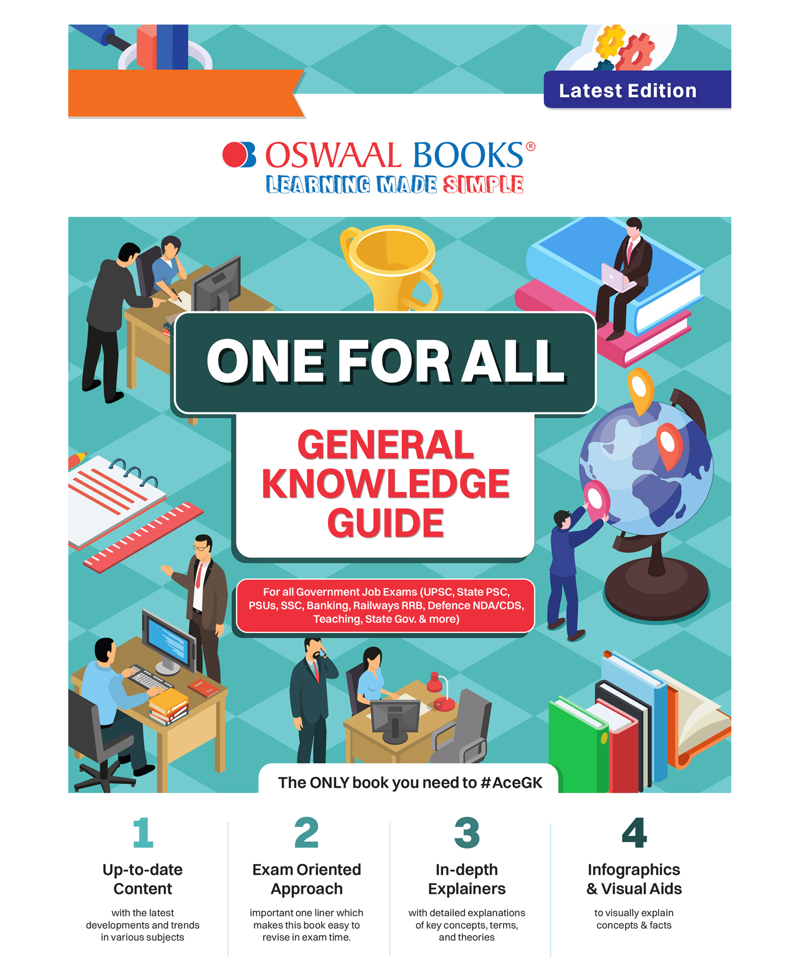 Oswaal One For All GK Guide English Medium (Latest Edition) For All Government Job Exams (UPSC, State PSC, PSUs, SSC, Banking, Railways RRB, Defence NDA/CDS, Teaching, State Govt. & More)-image-5