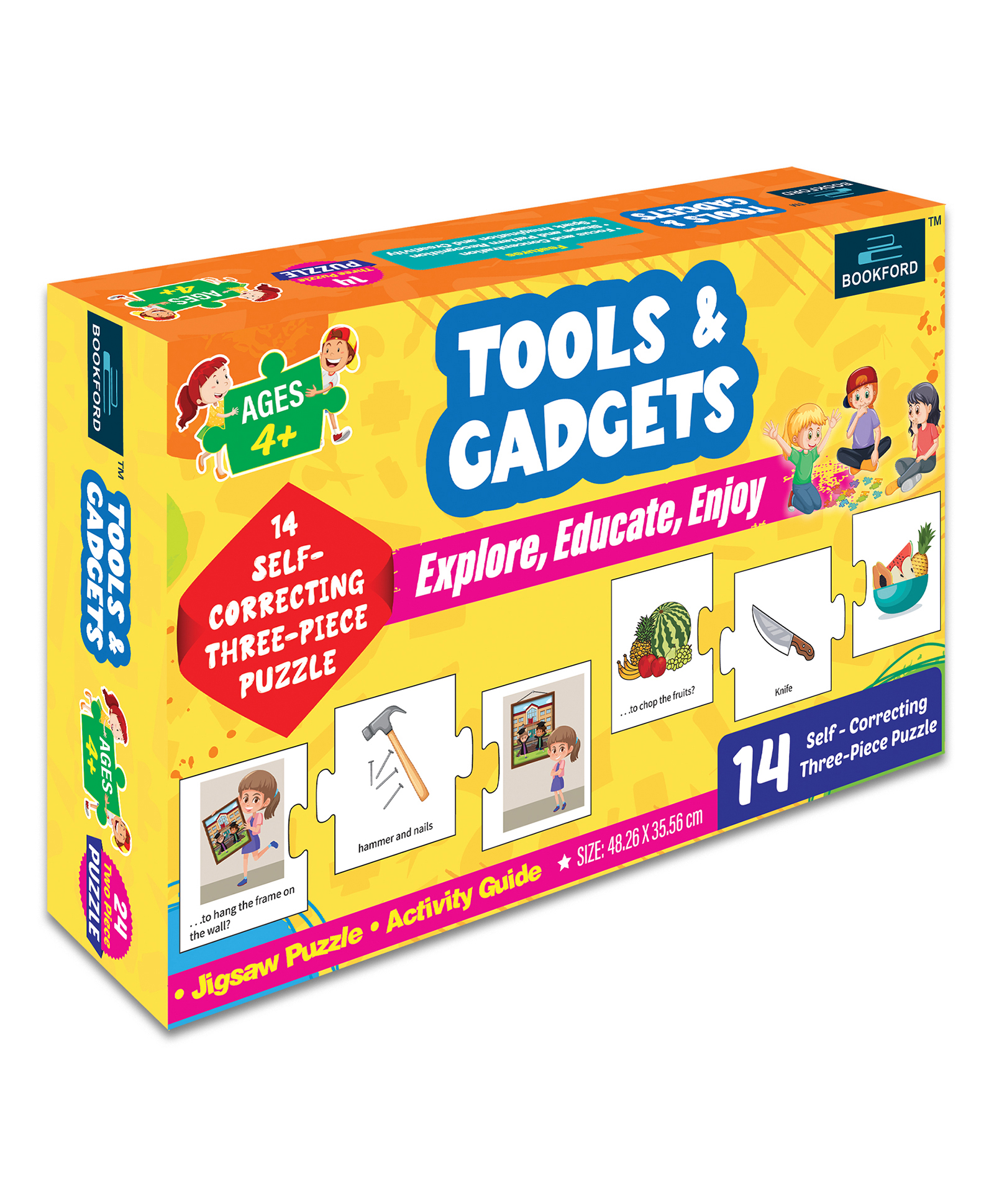 Bookford Tools And Gadgets Jigsaw Puzzle - 42 Pieces-image-21