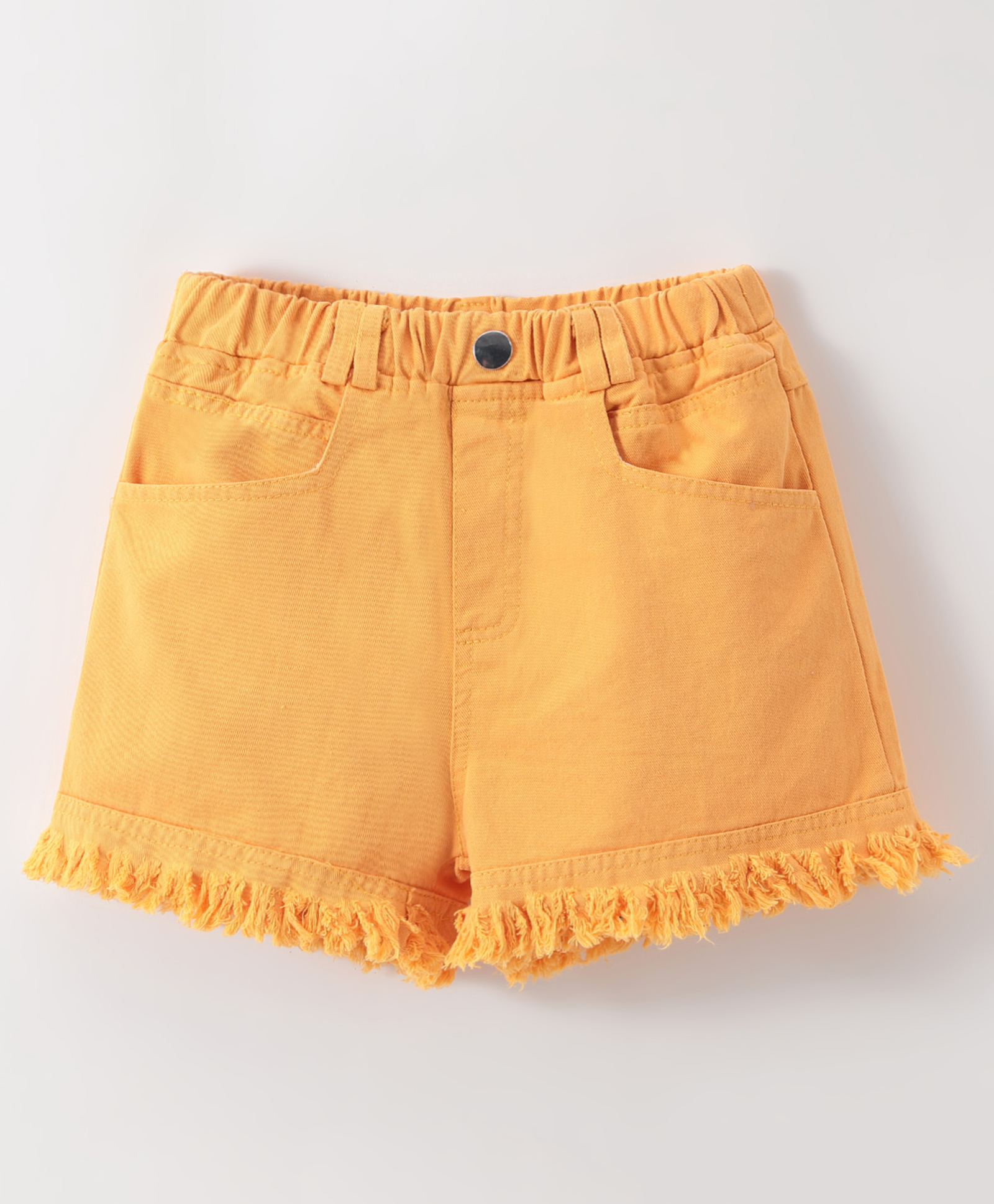Kookie Kids Cotton Solid Colour Shorts - Orange-picture-10