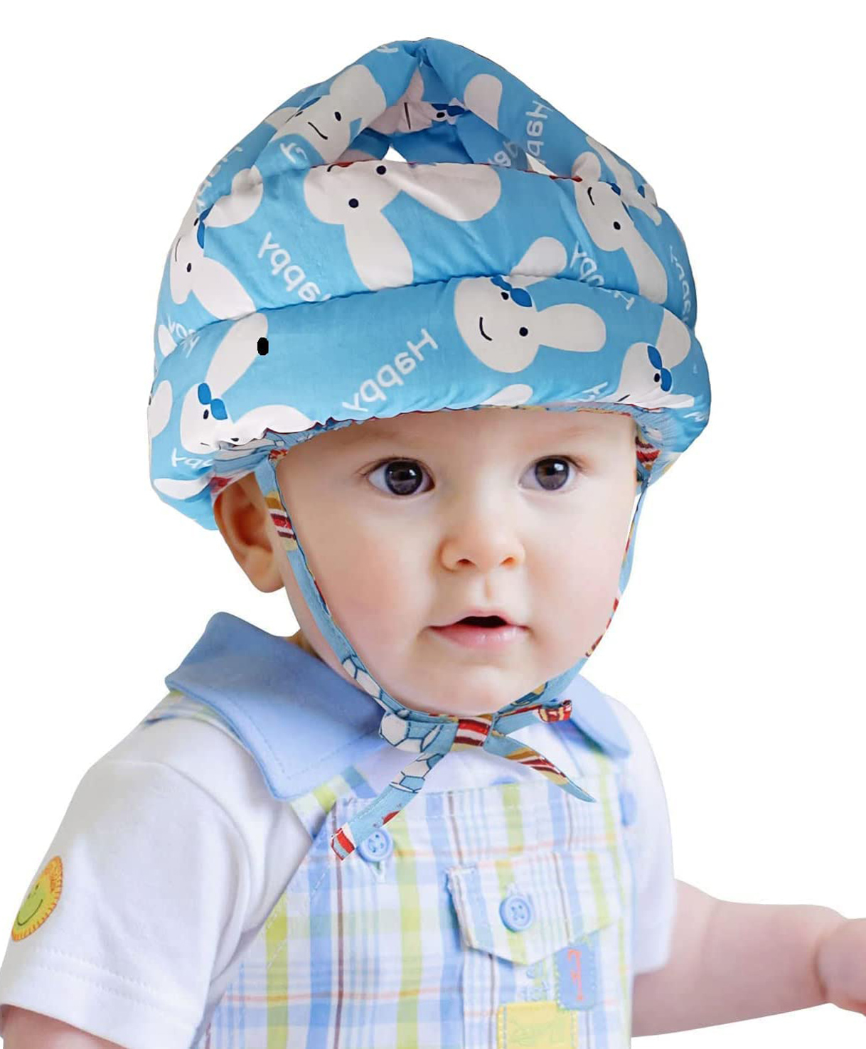 Mihar Adjustable Cushioned Baby Safety Helmet Blue - Print May Vary-image-3
