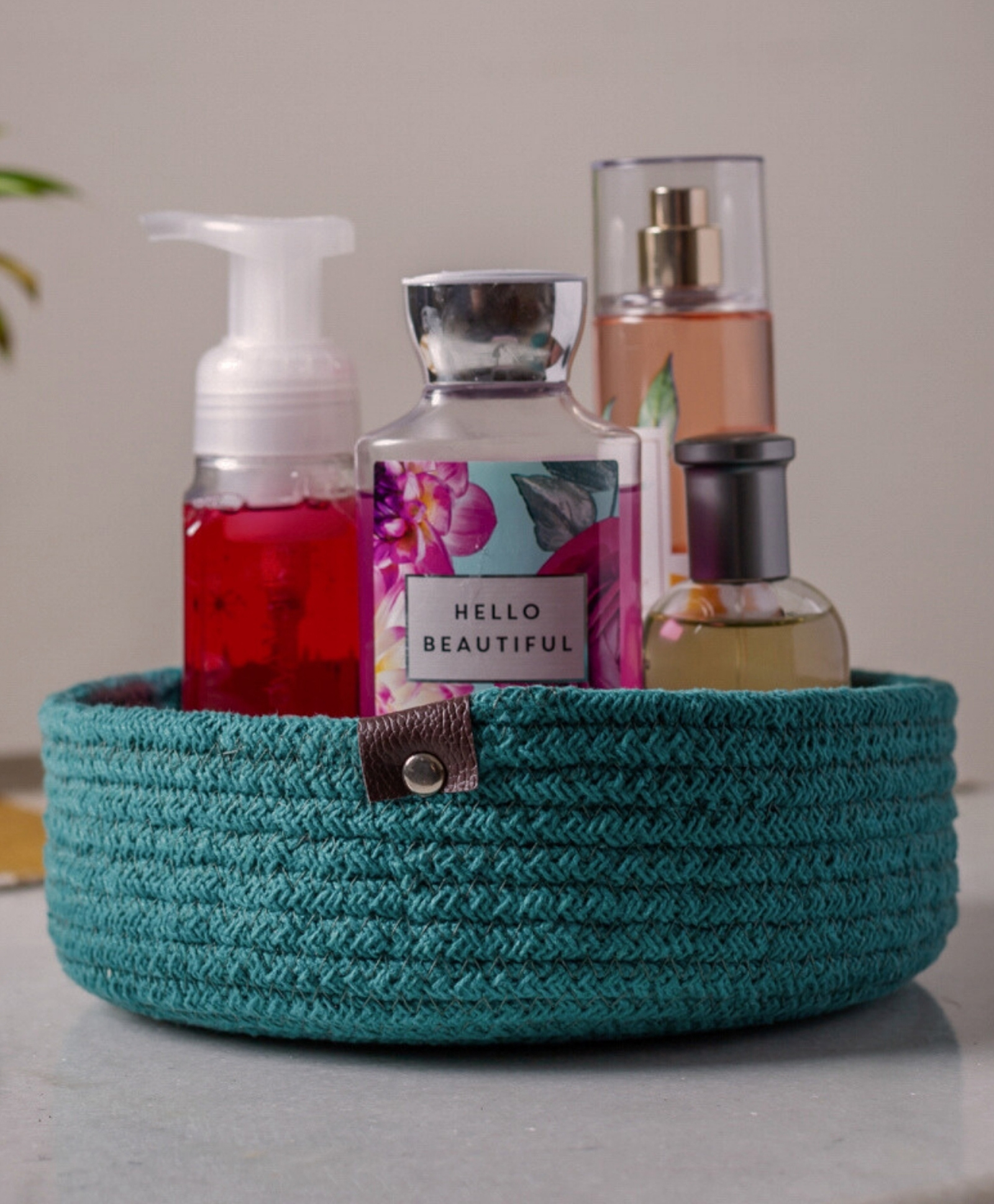Jasmey Homes Storage Shelf Basket - Green-picture-22
