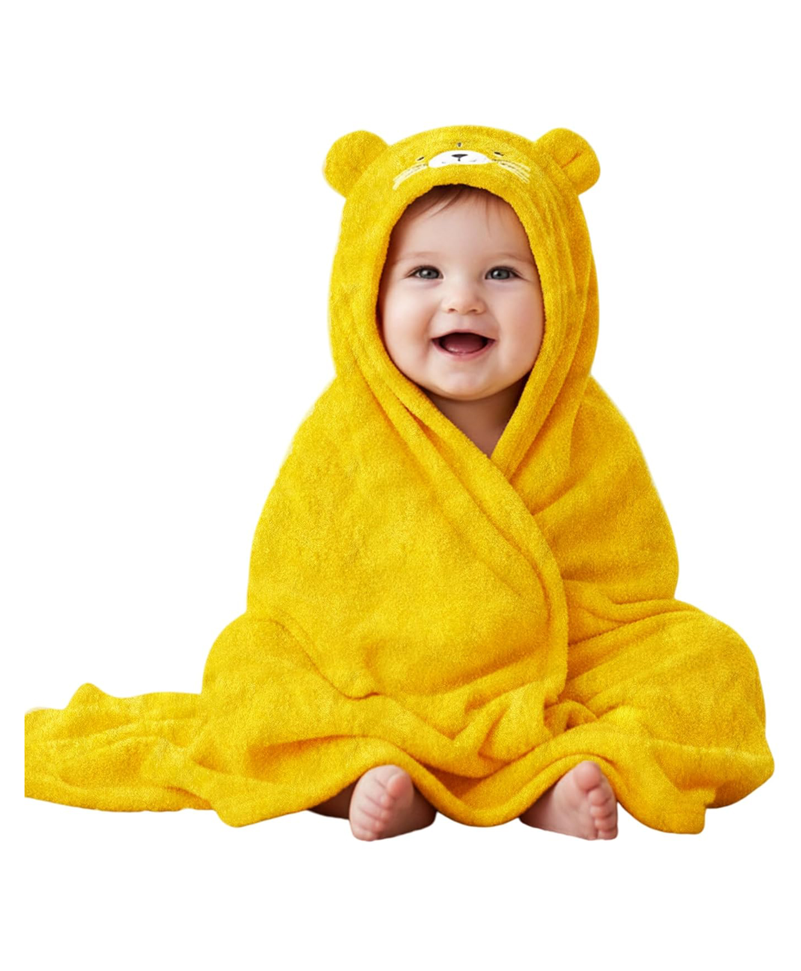 OYO BABY Hooded Baby Blanket Wrapper Tiger -Yellow-image-23