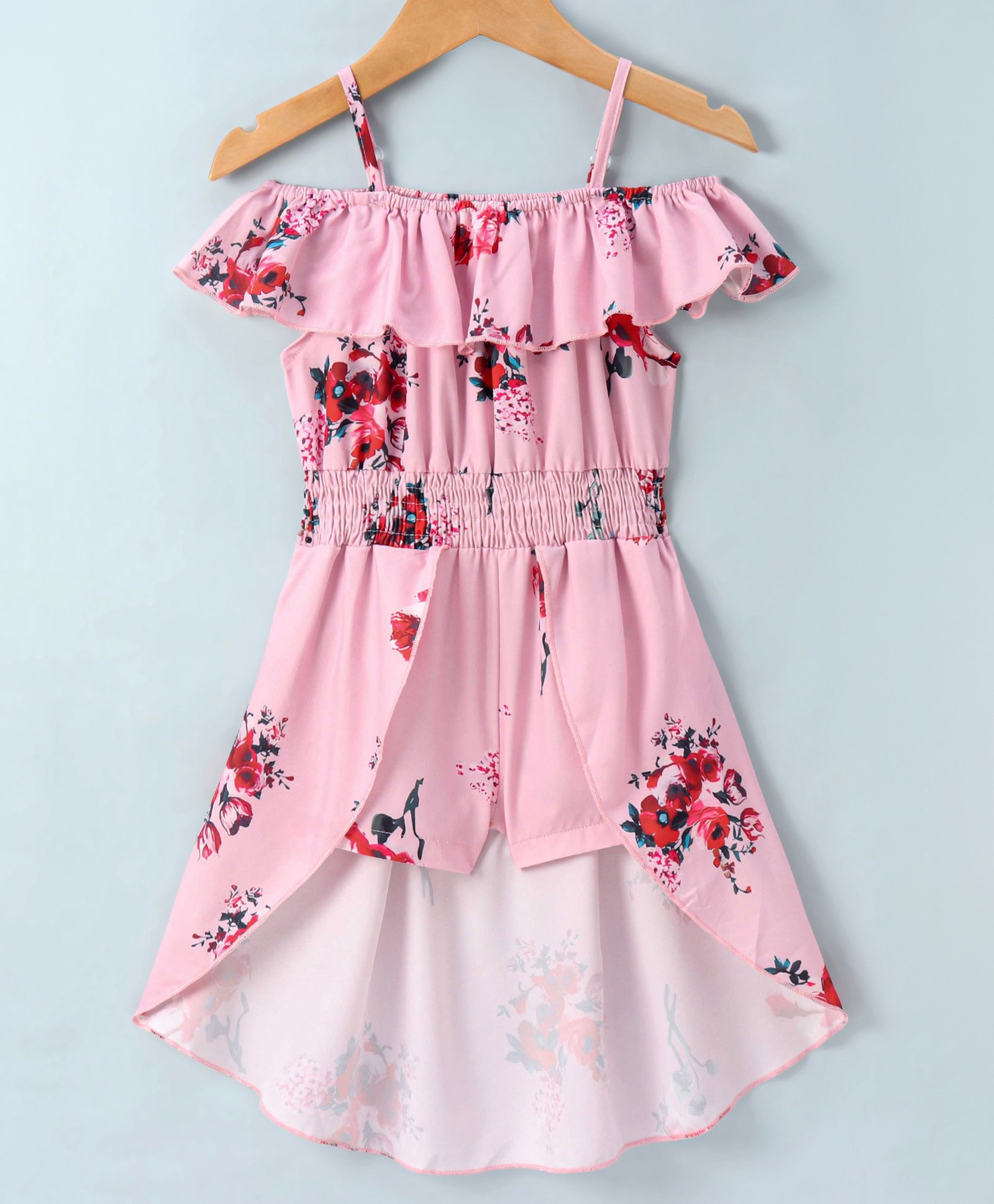 Kookie Kids Singlet Sleeves Jumpsuit With Floral Print - Pink-picture-18