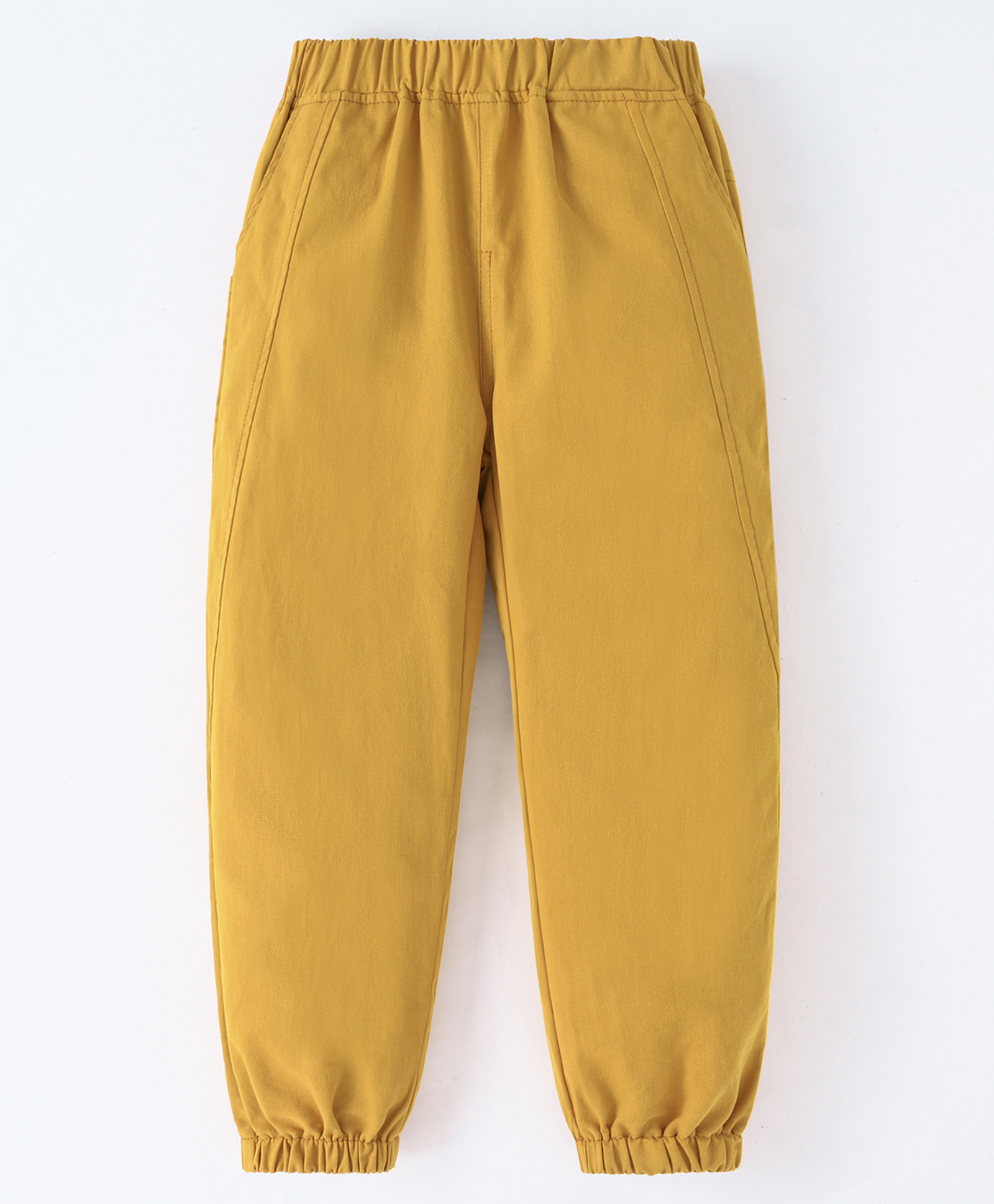 Kookie Kids Full Length Solid Color Lounge Pant - Yellow-picture-37