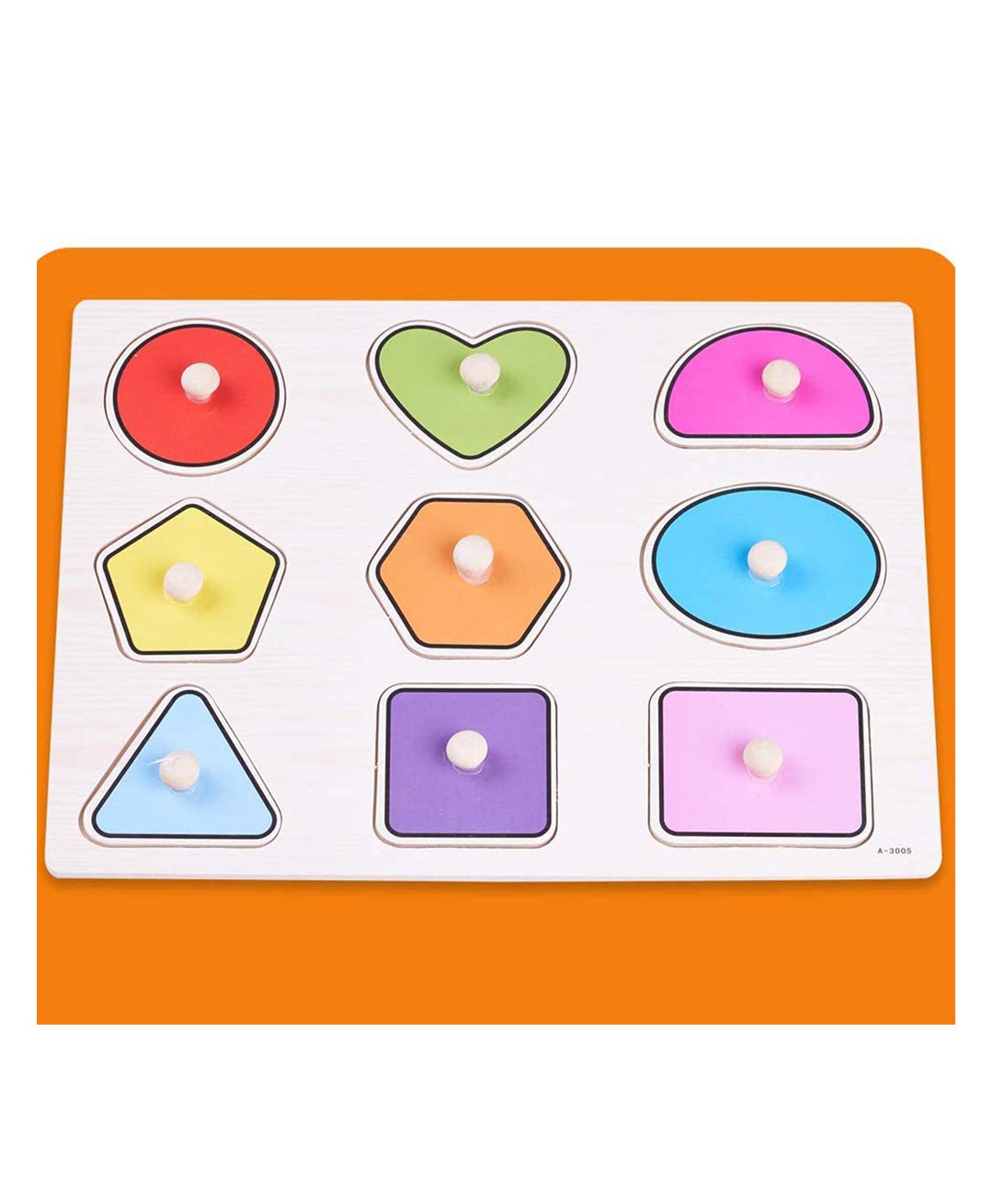 Baybee 2 in 1 Wooden Number and Shape Puzzles for Kids, Wooden Numbers and Shape Puzzles-picture-22