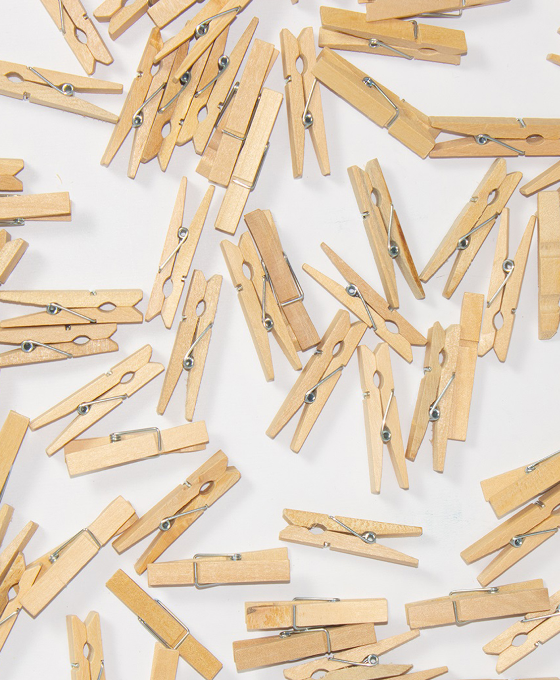 Vibhuti Crafts 2 Inch Natural Wooden Pegs, Clips - Pack of 20 | Ideal for DIY Activities-picture-19