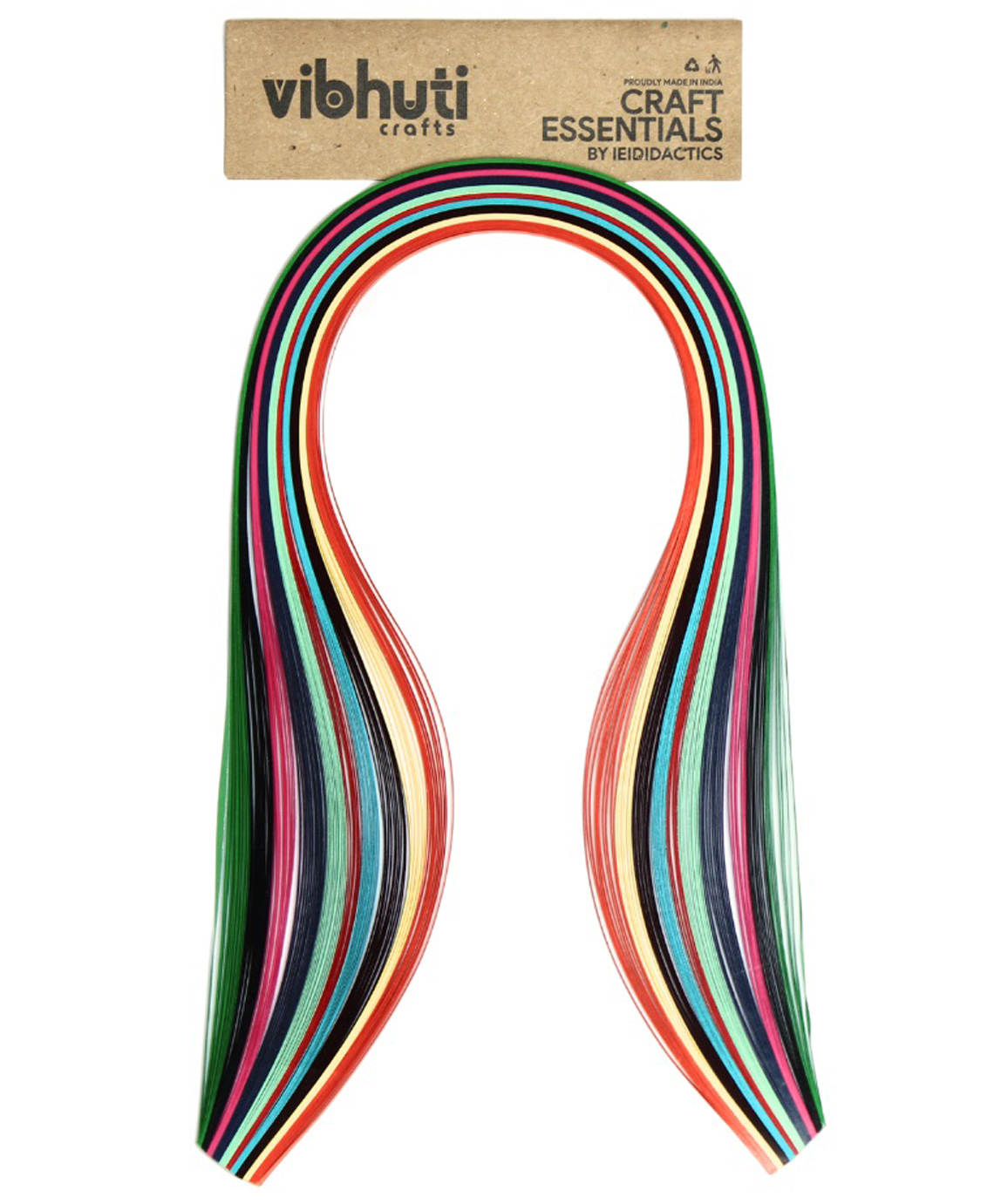 Vibhuti Crafts 500 pcs 3mm Multicolored Quilling Paper Strips for Jewelry & Scrapbooking | Multicolor Craft Coil Kit-image-24